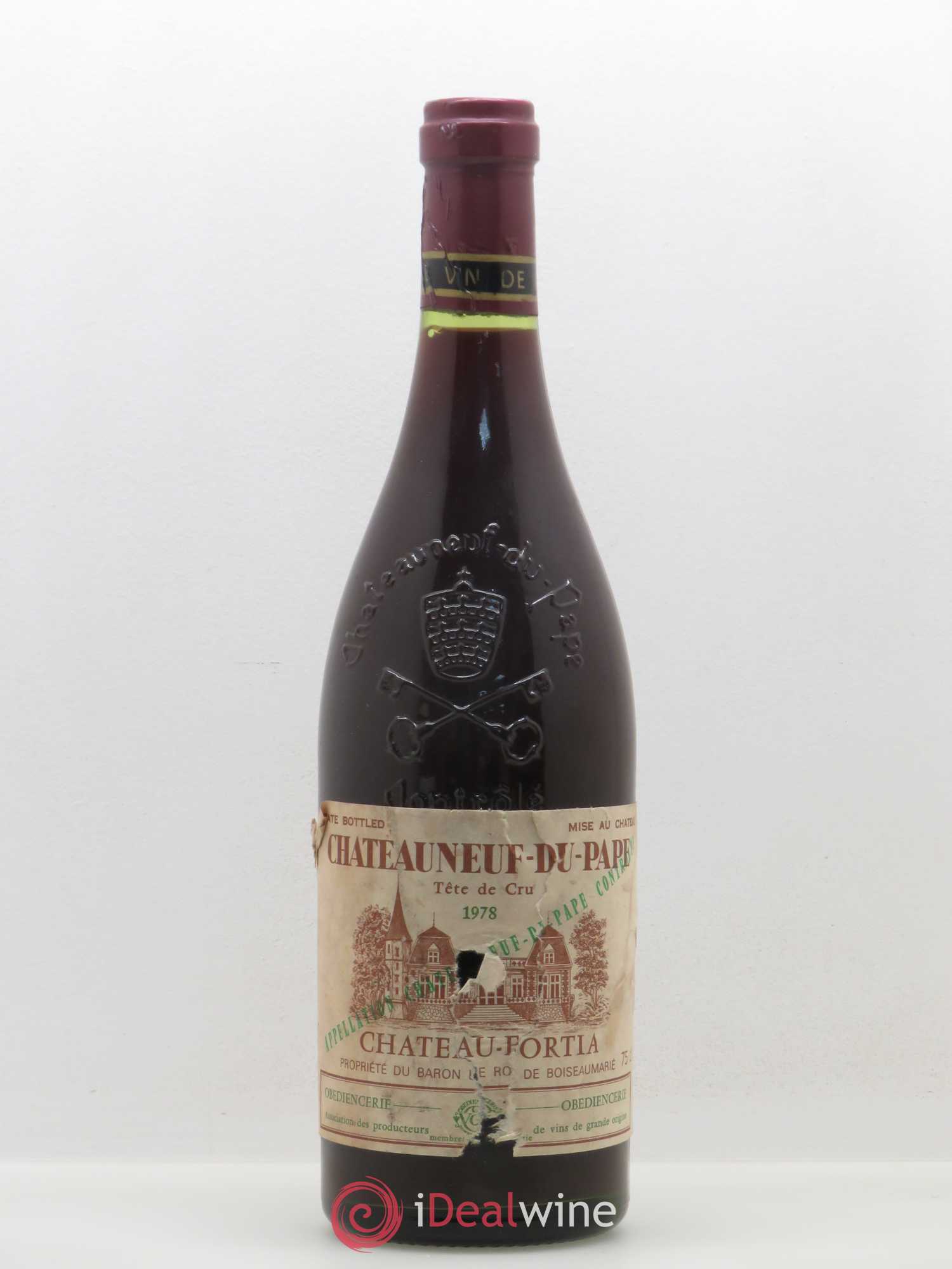 Châteauneuf-du-Pape Château Fortia Tête de Cru 1978 - Lot de 1 bouteille - 0