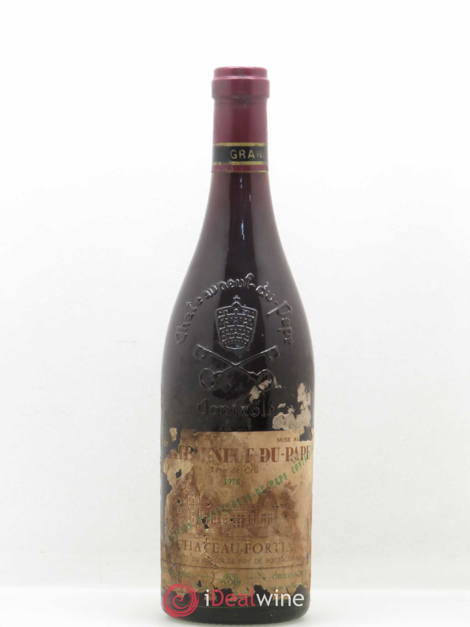 Châteauneuf-du-Pape Château Fortia Tête de Cru 1978 - Lot de 1 bouteille - 0