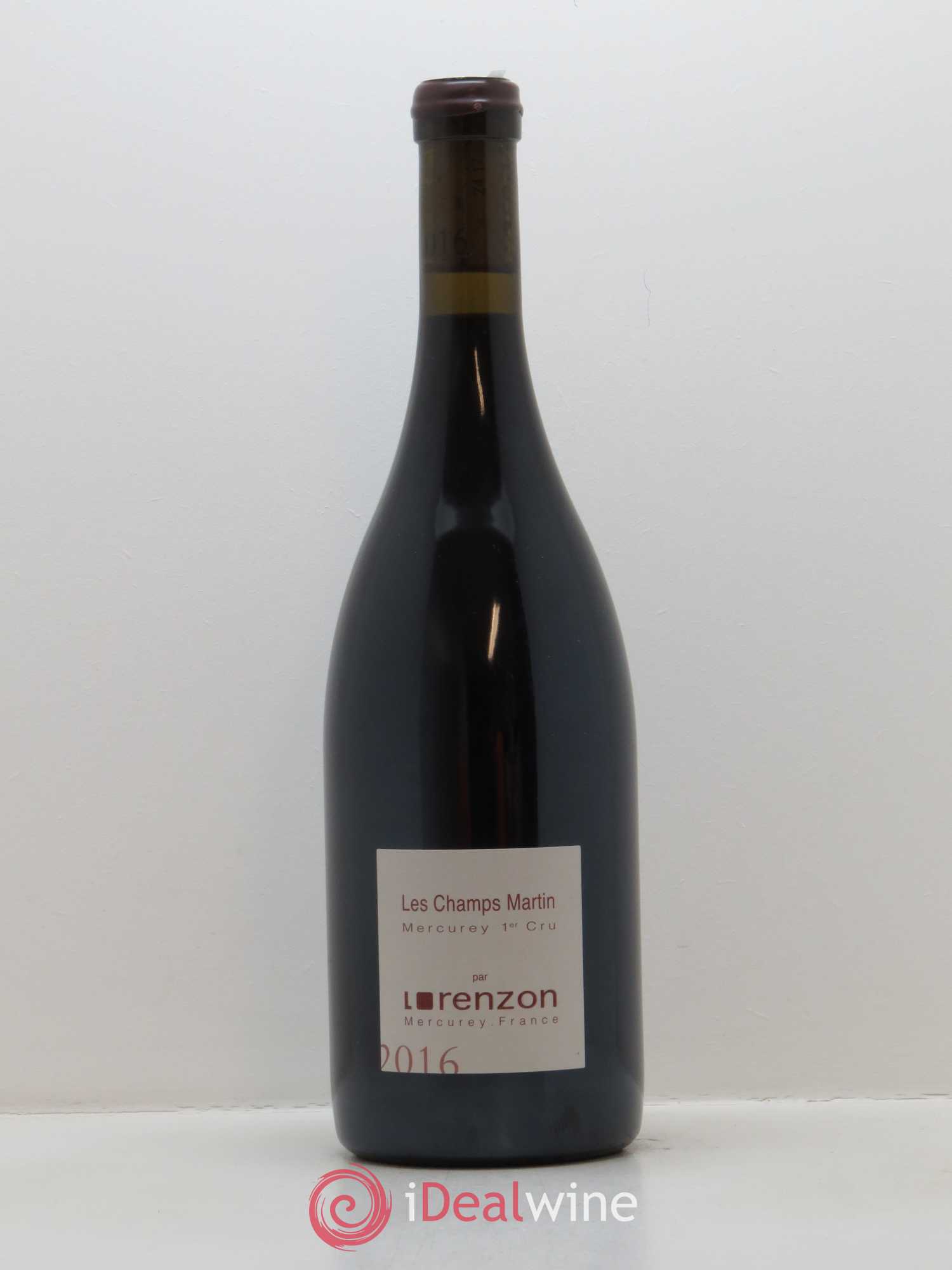 Mercurey 1er Cru Les Champs Martin Bruno Lorenzon 2016 - Lot de 1 bouteille - 0