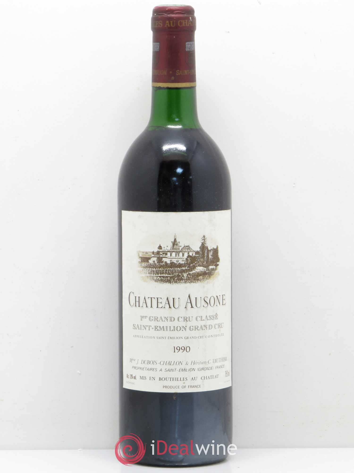 Château Ausone 1er Grand Cru Classé A 1990 - Lot de 1 bouteille - 0