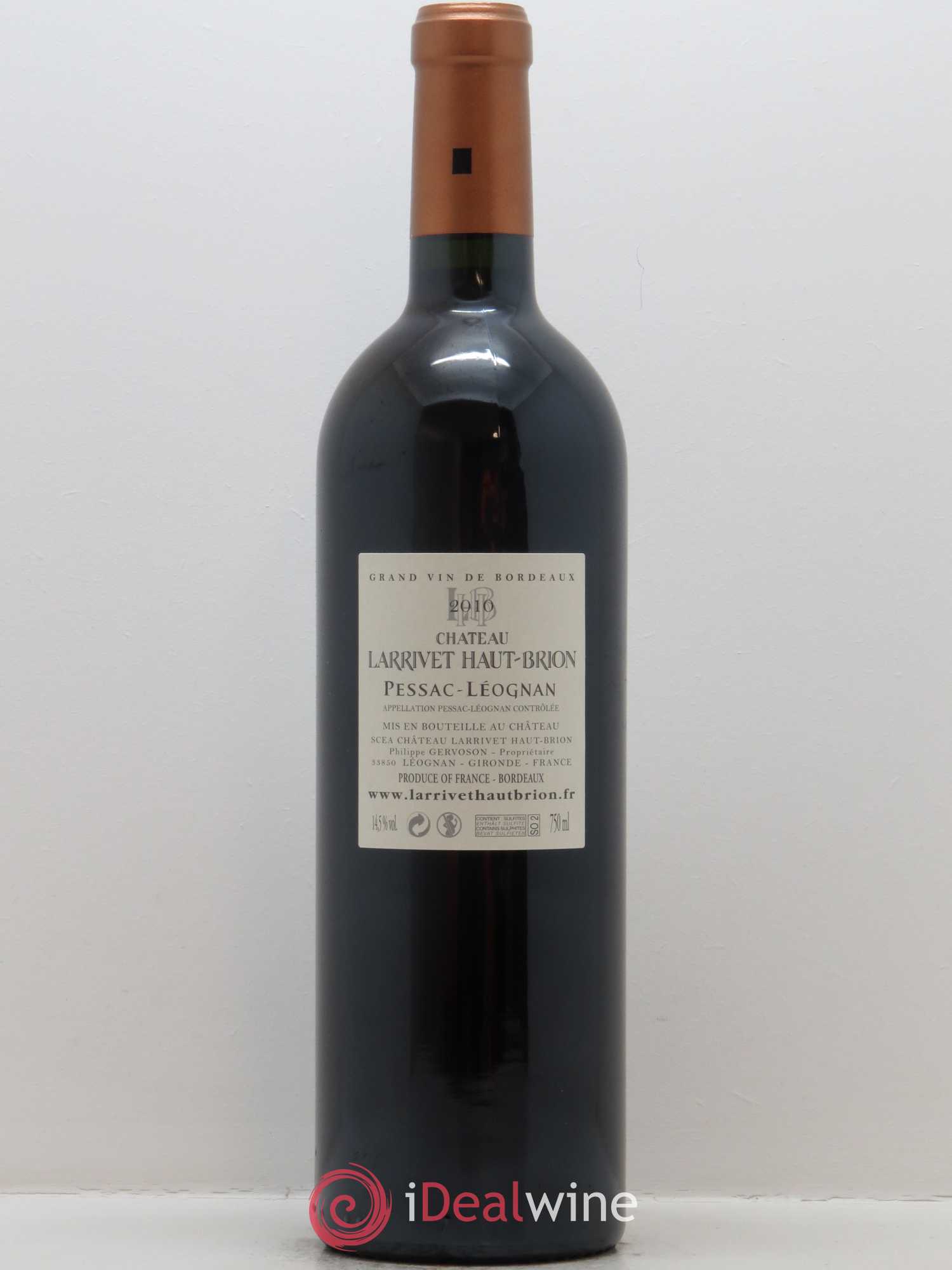 Château Larrivet Haut-Brion 2010 - Lot de 1 bouteille - 1