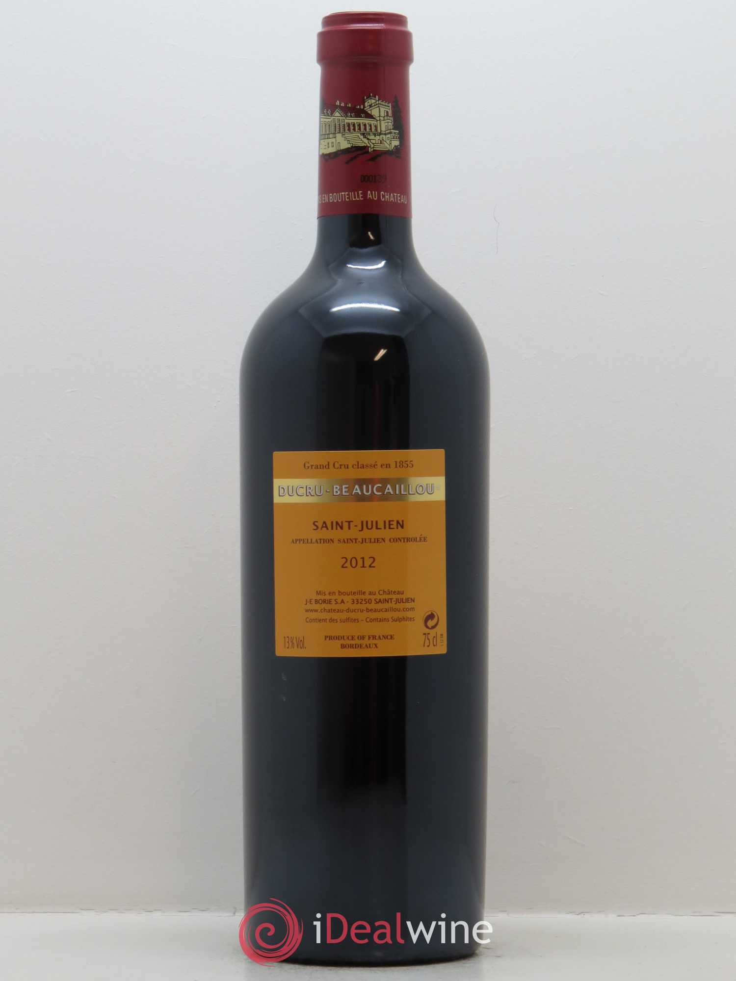 Château Ducru Beaucaillou 2ème Grand Cru Classé 2012 - Lot de 1 bouteille - 1