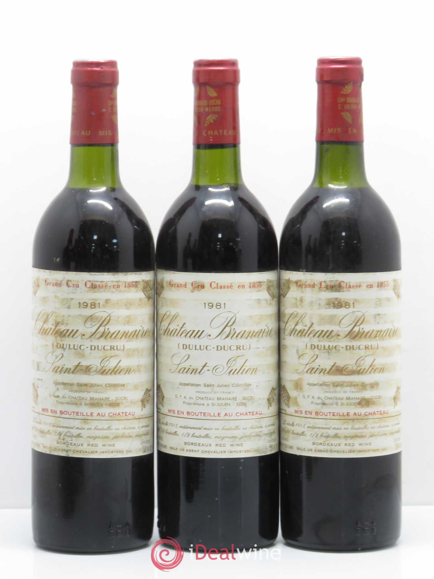 Château Branaire Ducru 4ème Grand Cru Classé 1981 - Lotto di 6 bottiglie - 1