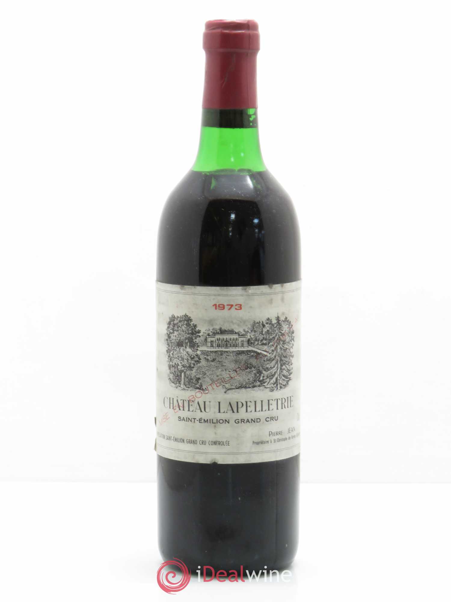 Saint-Émilion Château Lapelletrie 1973 - Posten von 1 Flasche - 0