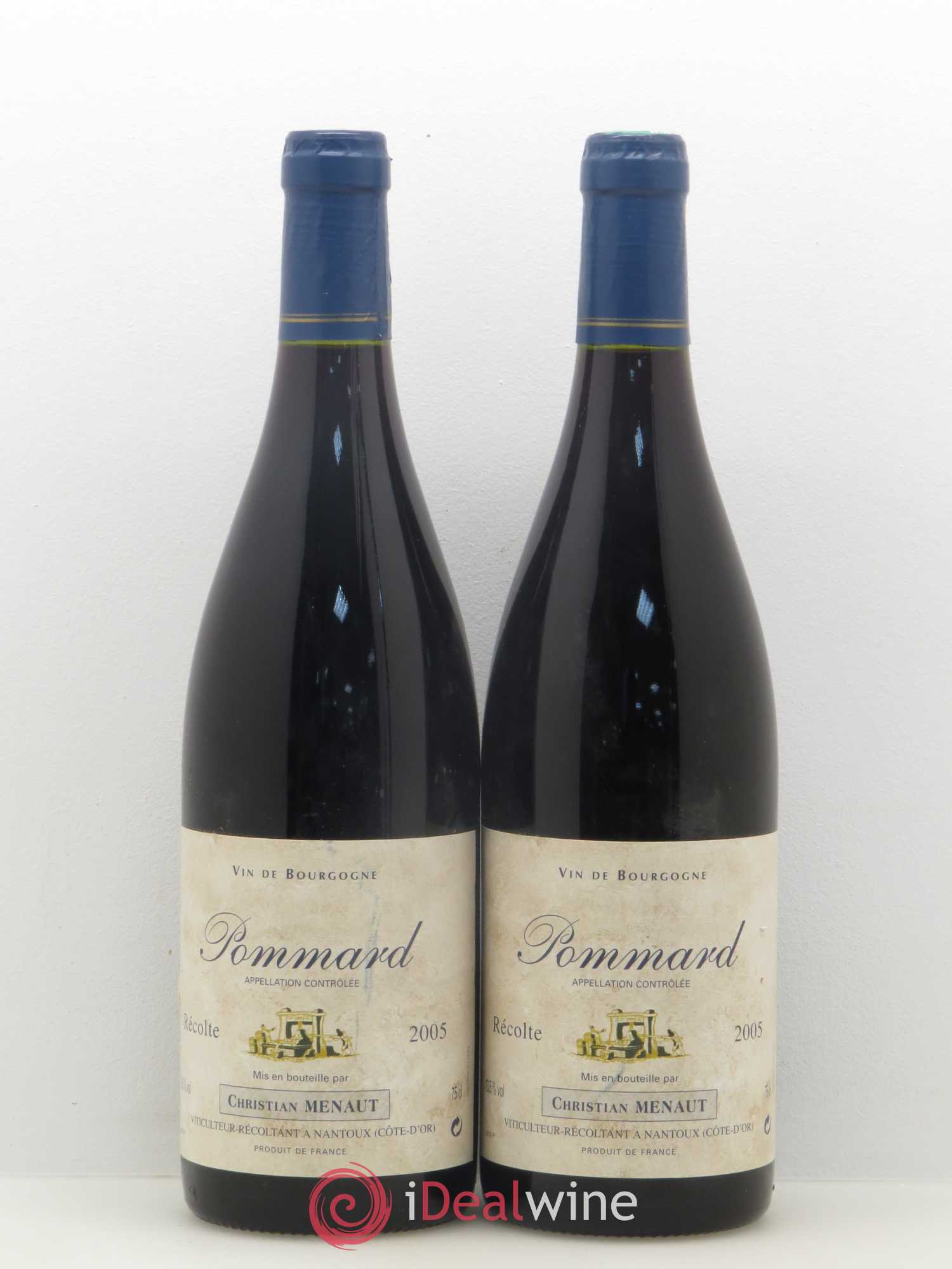 Pommard Christian Menaut 2005 - Lot de 2 bouteilles - 0
