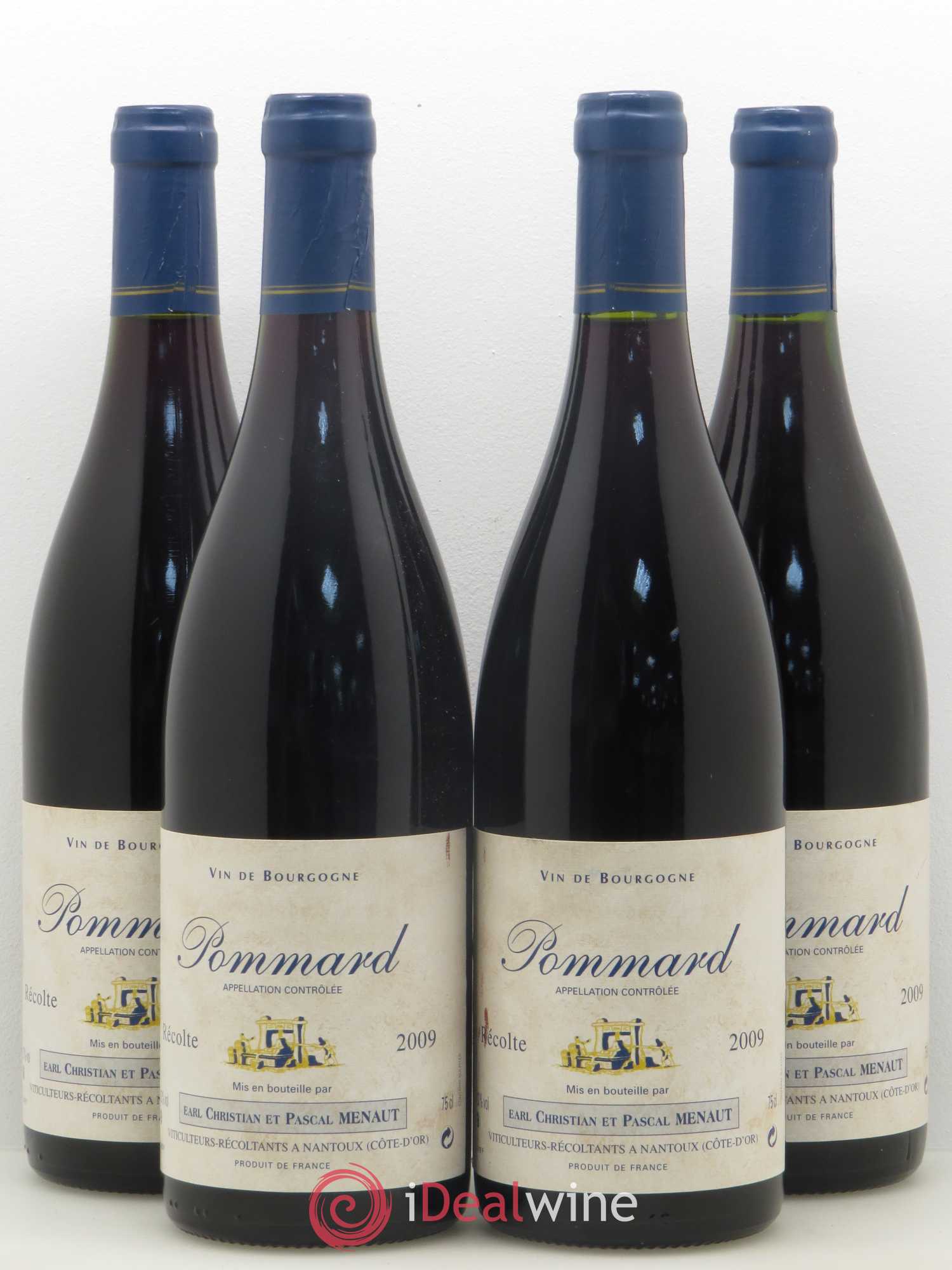 Pommard Christian et Pascal Menaut 2009 - Lot de 4 bouteilles - 0