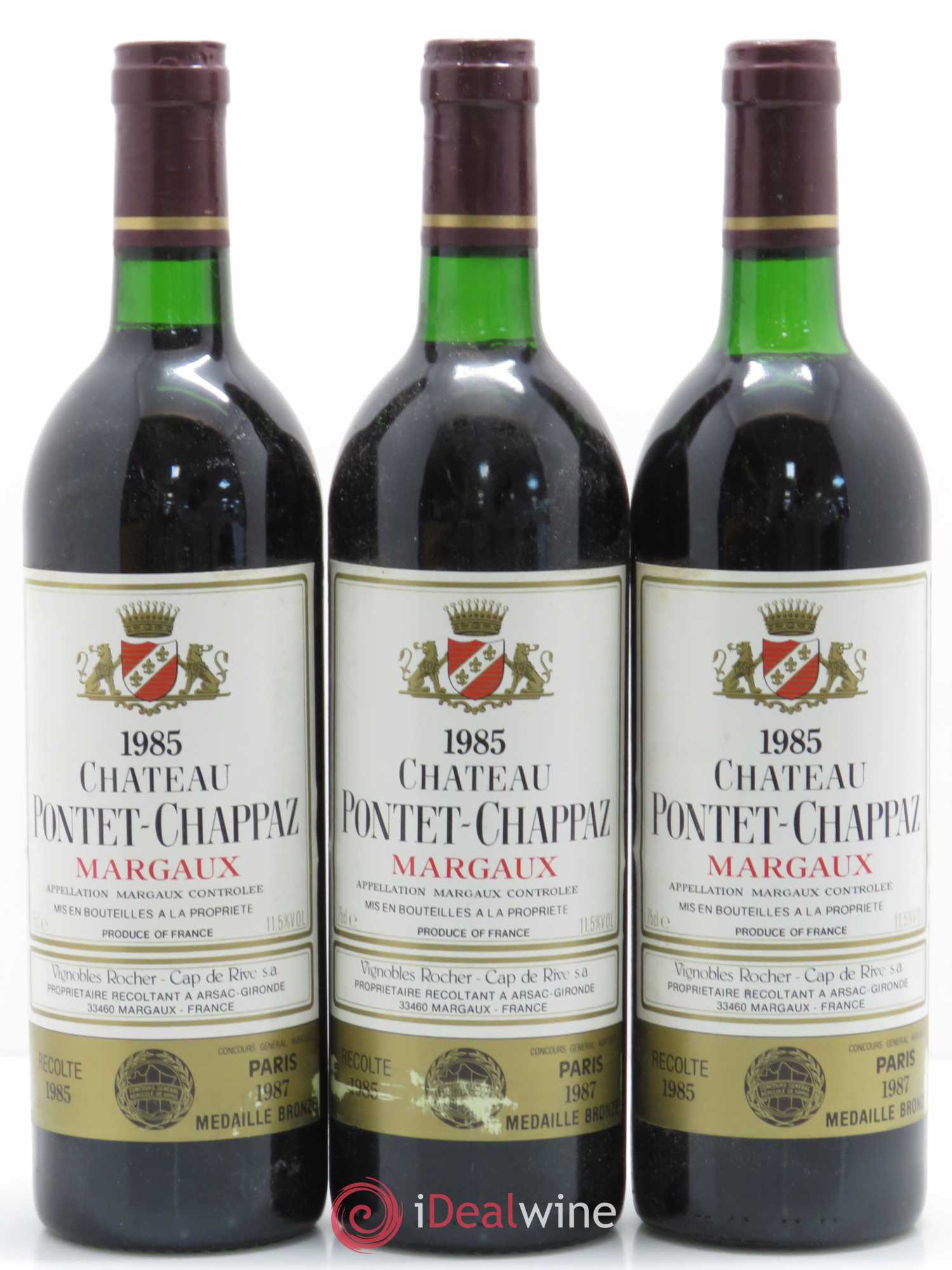 Château Pontet Chappaz Cru Bourgeois 1985 - Lot de 6 bouteilles - 2