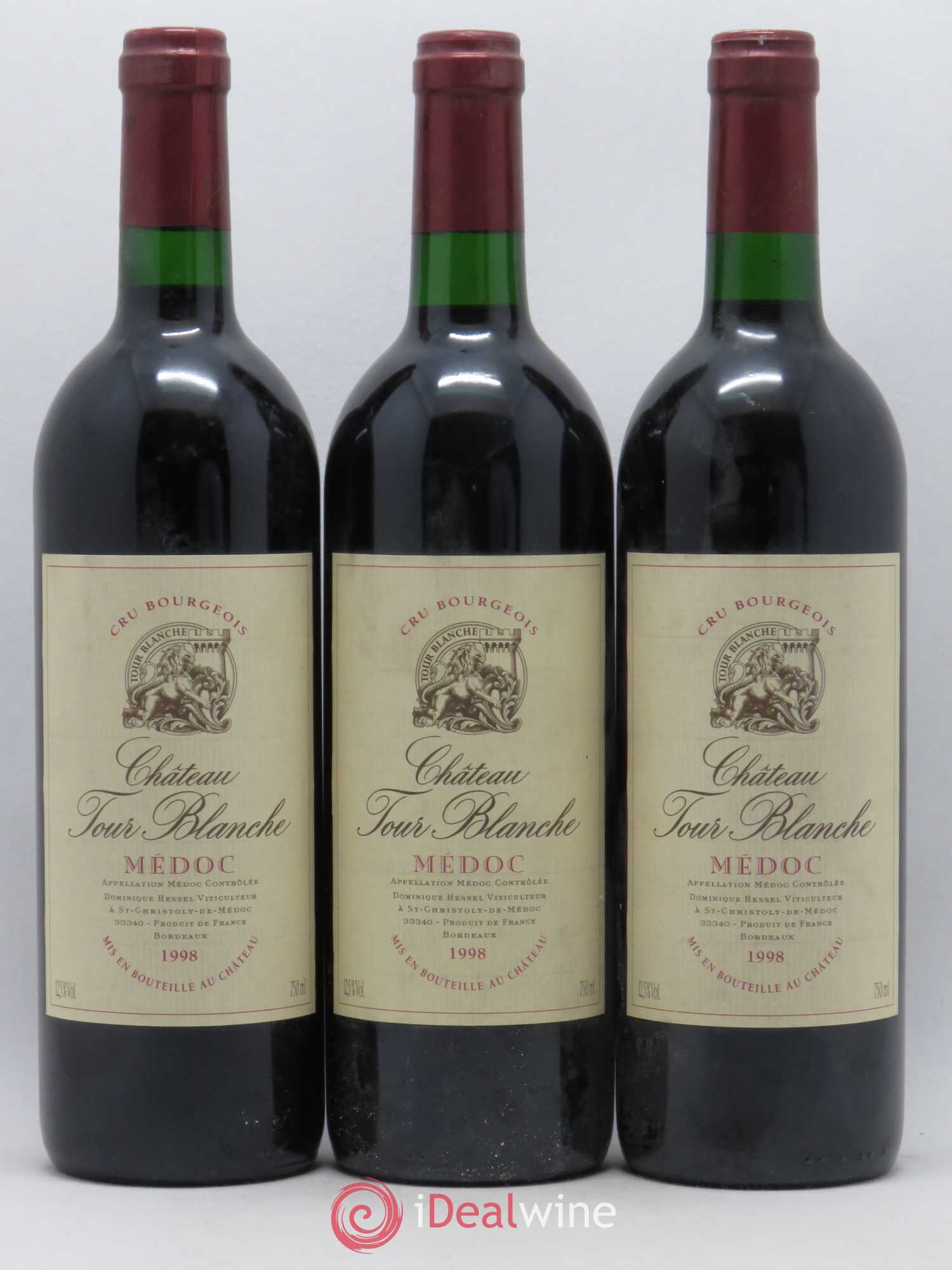 Château Tour Blanche Cru Bourgeois 1998 - Lot de 6 bouteilles - 2