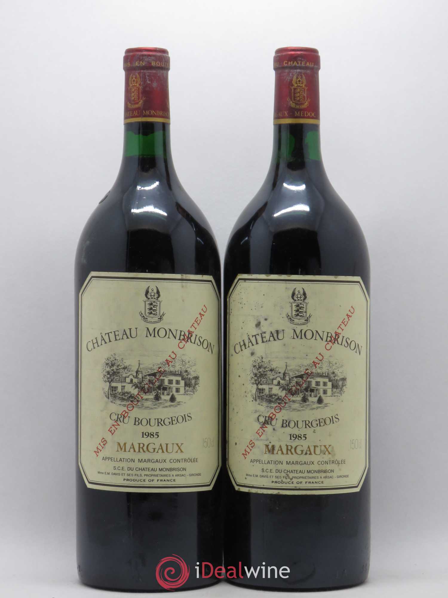 Château Monbrison 1985 - Lot de 2 magnums - 0