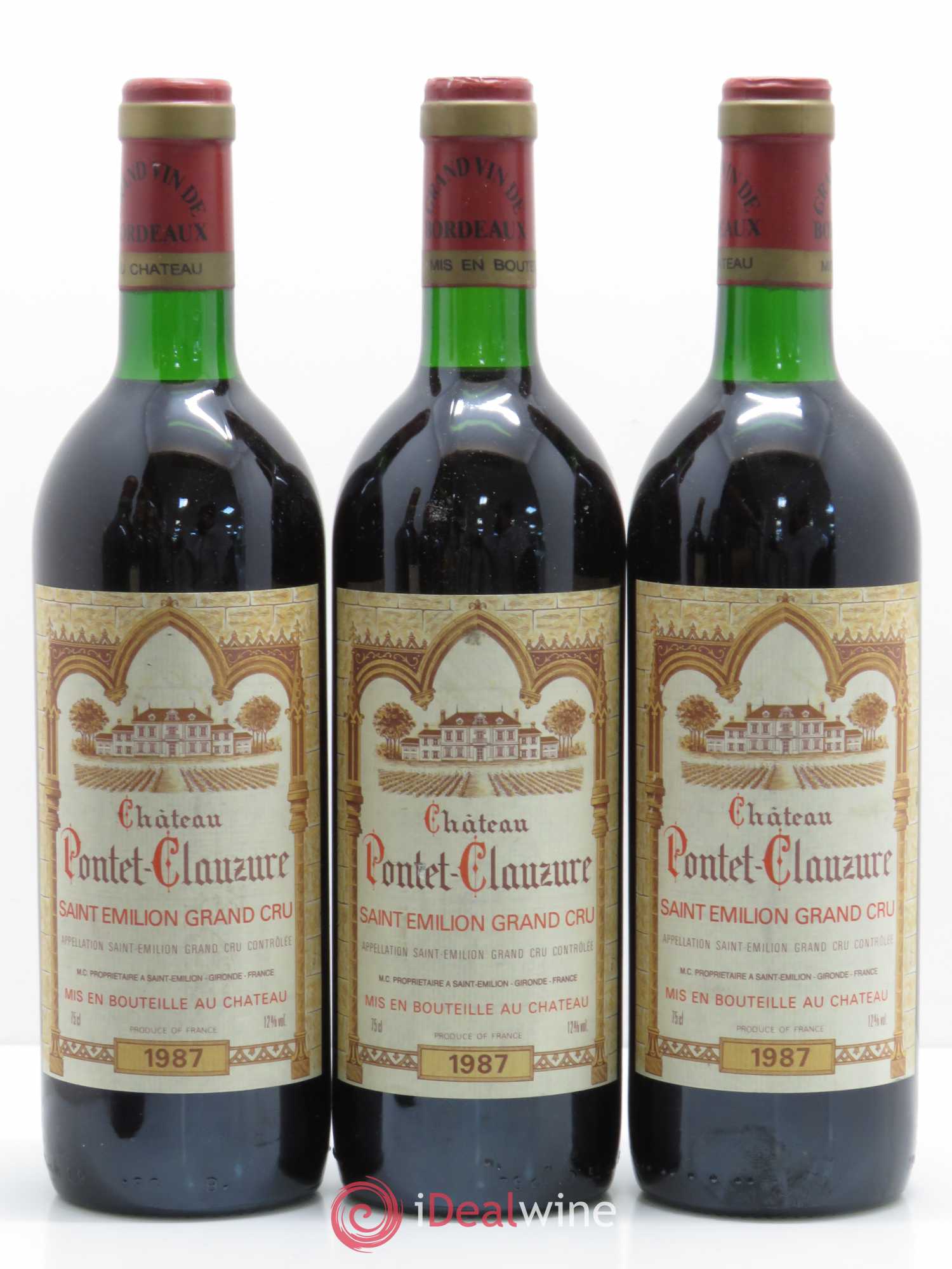 Château Pontet Clauzure 1987 - Lot de 6 bouteilles - 1
