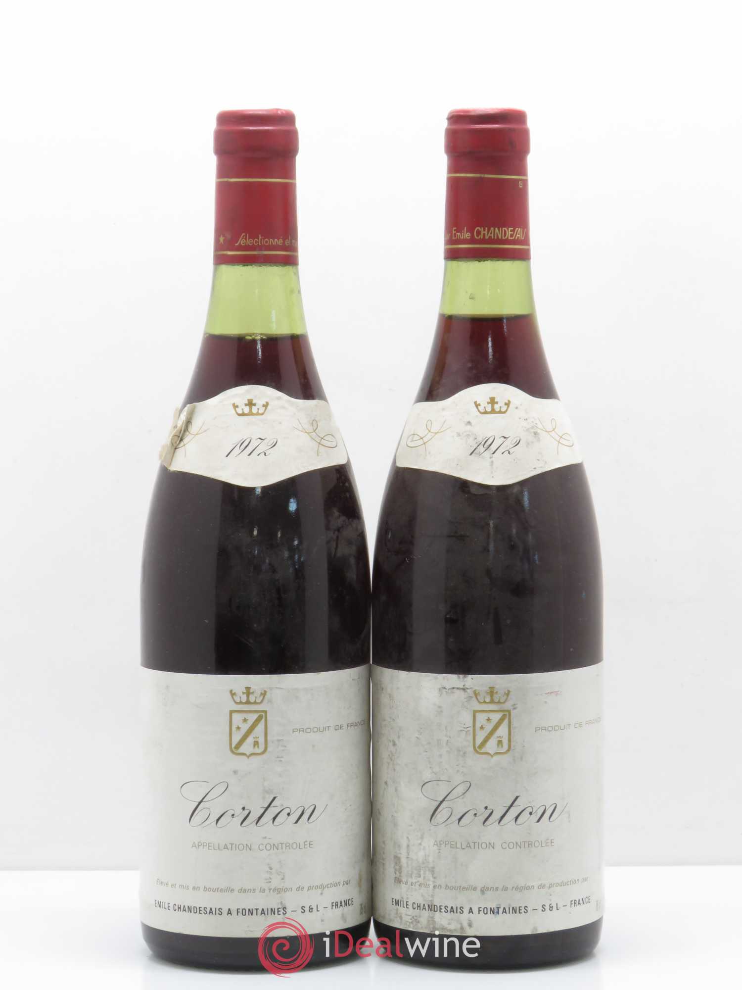 Corton Grand Cru E. Chandesais 1972 - Posten von 2 Flaschen - 0