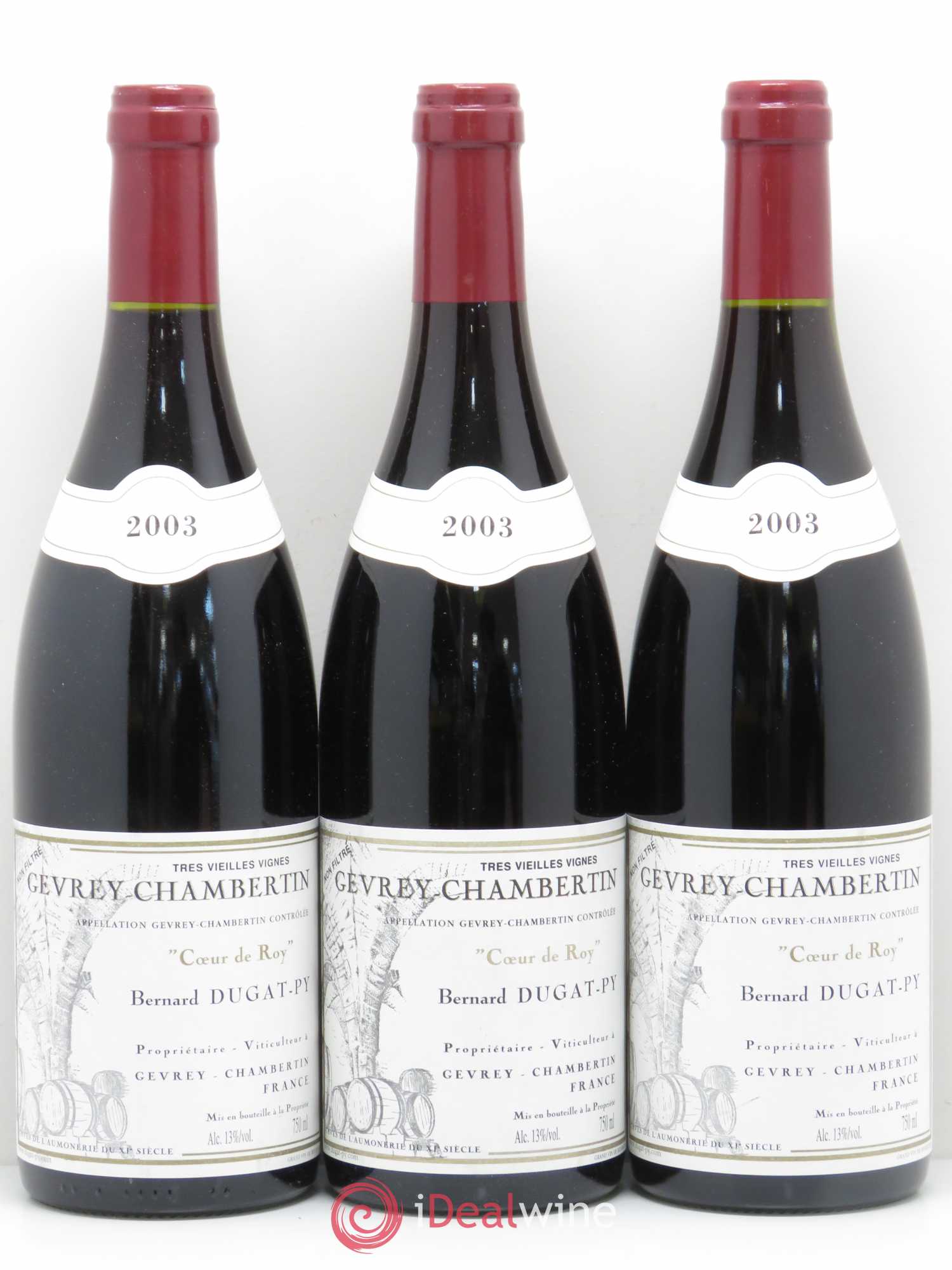 Gevrey-Chambertin Coeur de Roy Très Vieilles Vignes Dugat-Py Très Vieilles Vignes 2003 - Posten von 12 Flaschen - 3