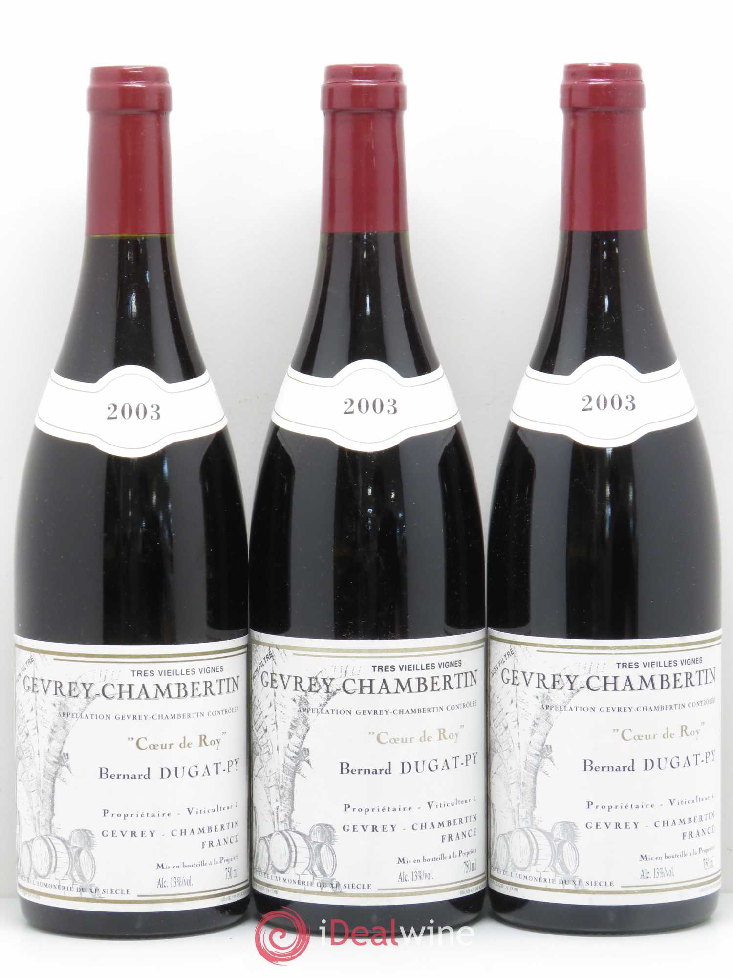 Gevrey-Chambertin Coeur de Roy Très Vieilles Vignes Dugat-Py Très Vieilles Vignes 2003 - Posten von 12 Flaschen - 4