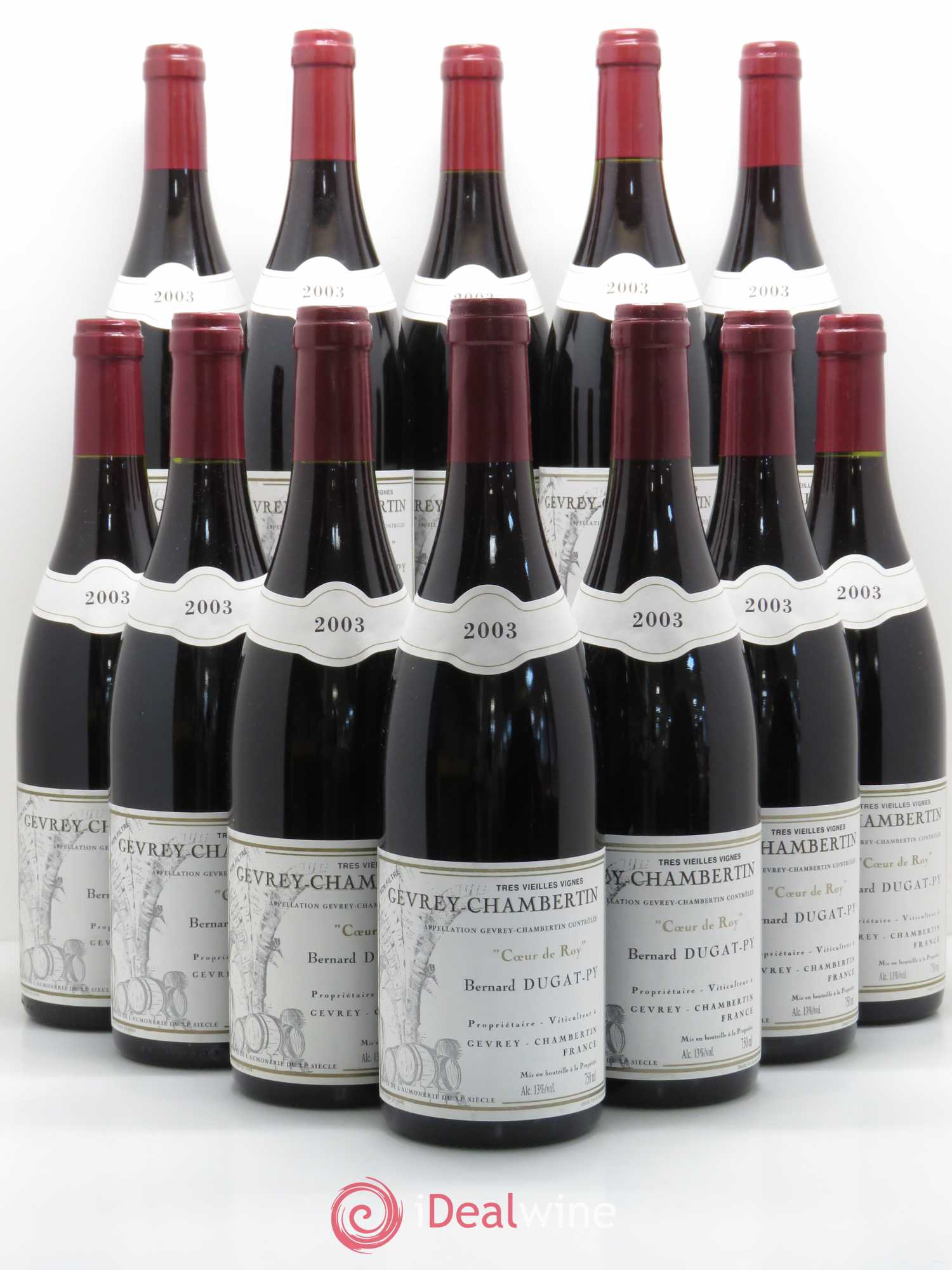 Gevrey-Chambertin Coeur de Roy Très Vieilles Vignes Dugat-Py Très Vieilles Vignes 2003 - Posten von 12 Flaschen - 0