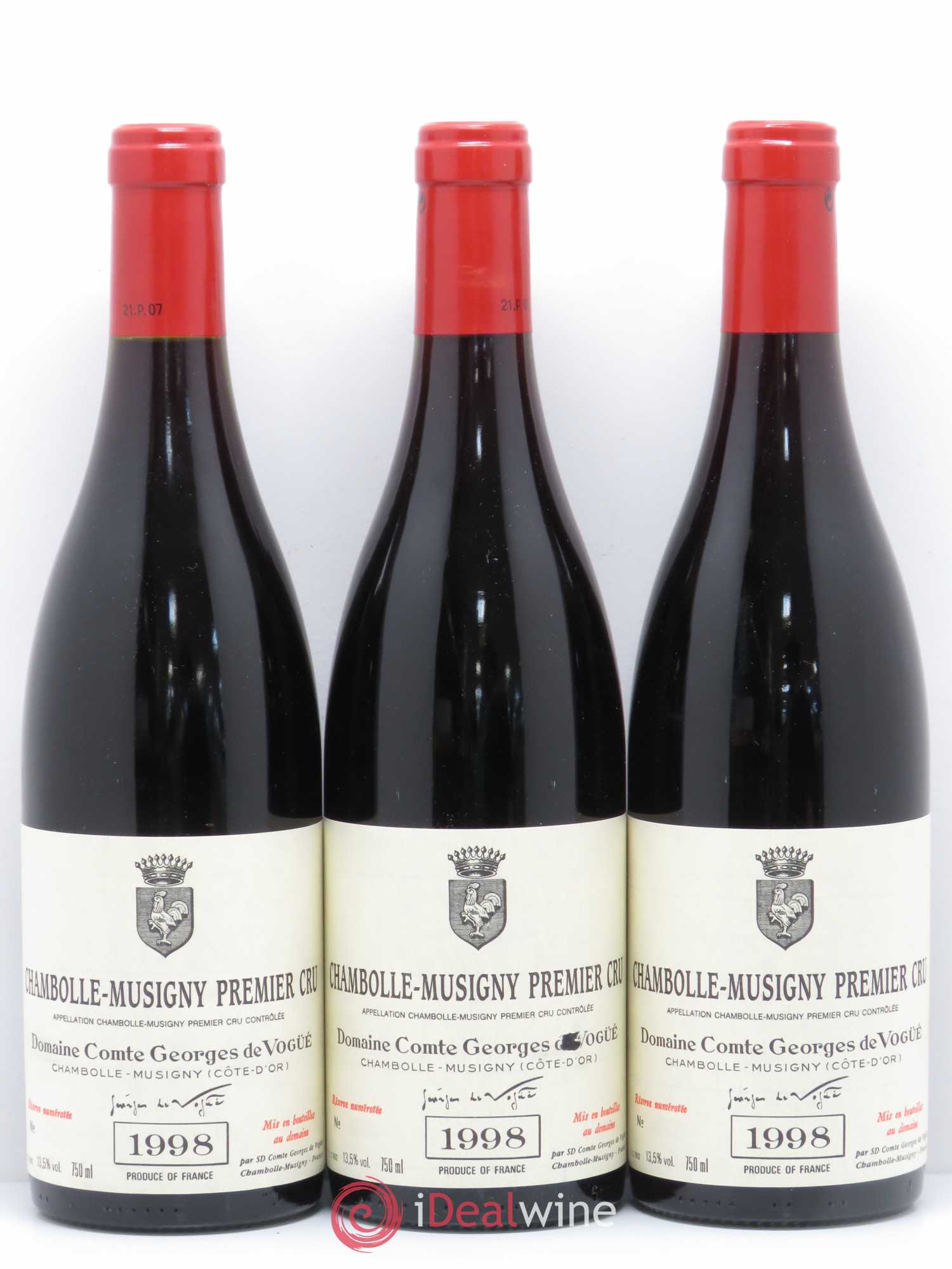 Chambolle-Musigny 1er Cru Comte Georges de Vogüé 1998 - Lot de 6 bouteilles - 2