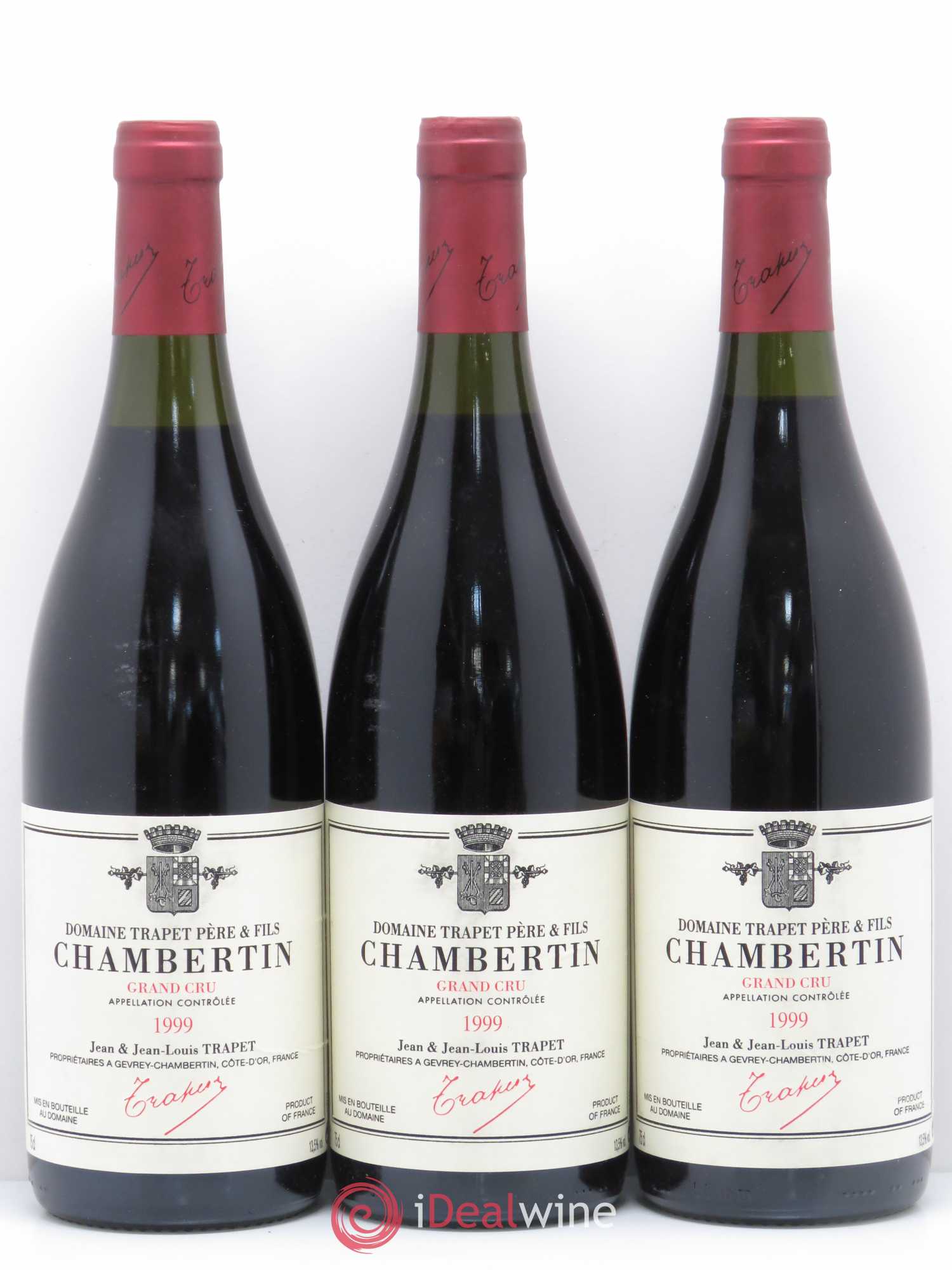 Chambertin Grand Cru Domaine Trapet 1999 - Lot de 6 bouteilles - 2