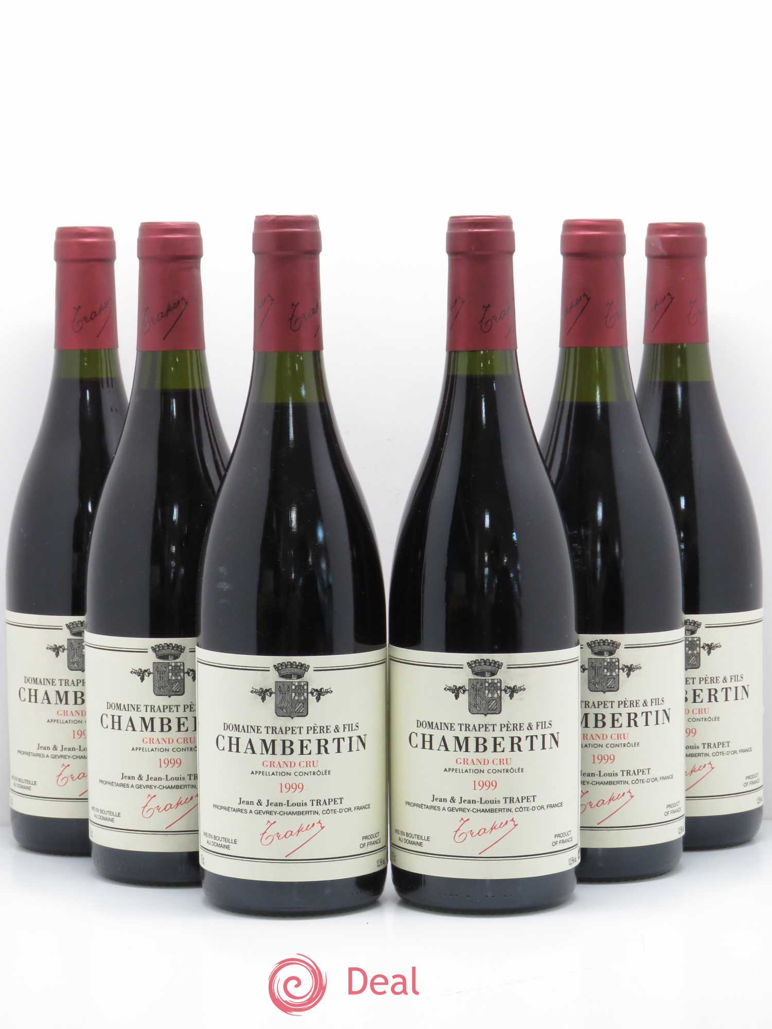 Chambertin Grand Cru Domaine Trapet 1999 - Lot de 6 bouteilles - 0