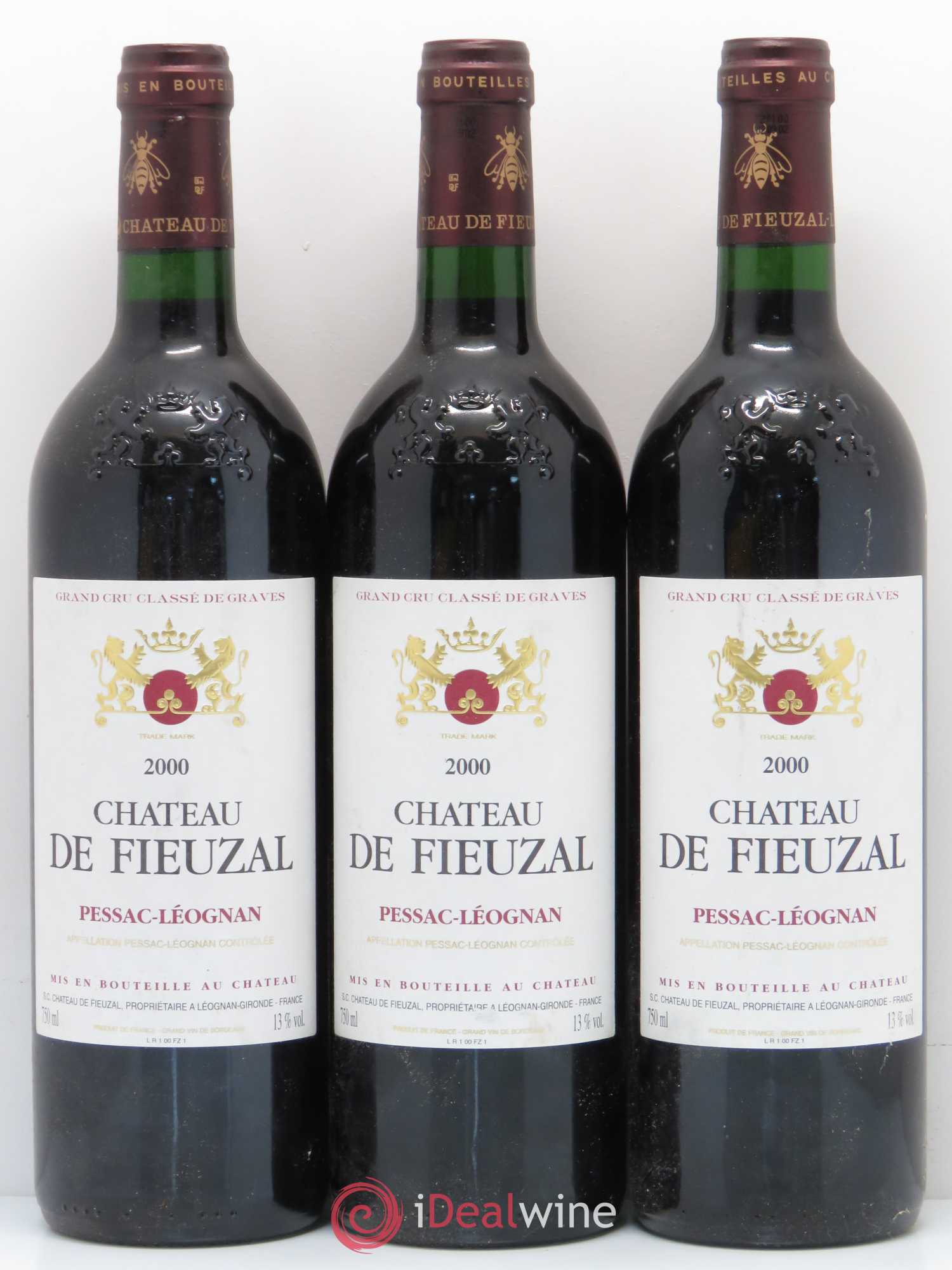 Château de Fieuzal Cru Classé de Graves 2000 - Lot de 5 bouteilles - 1