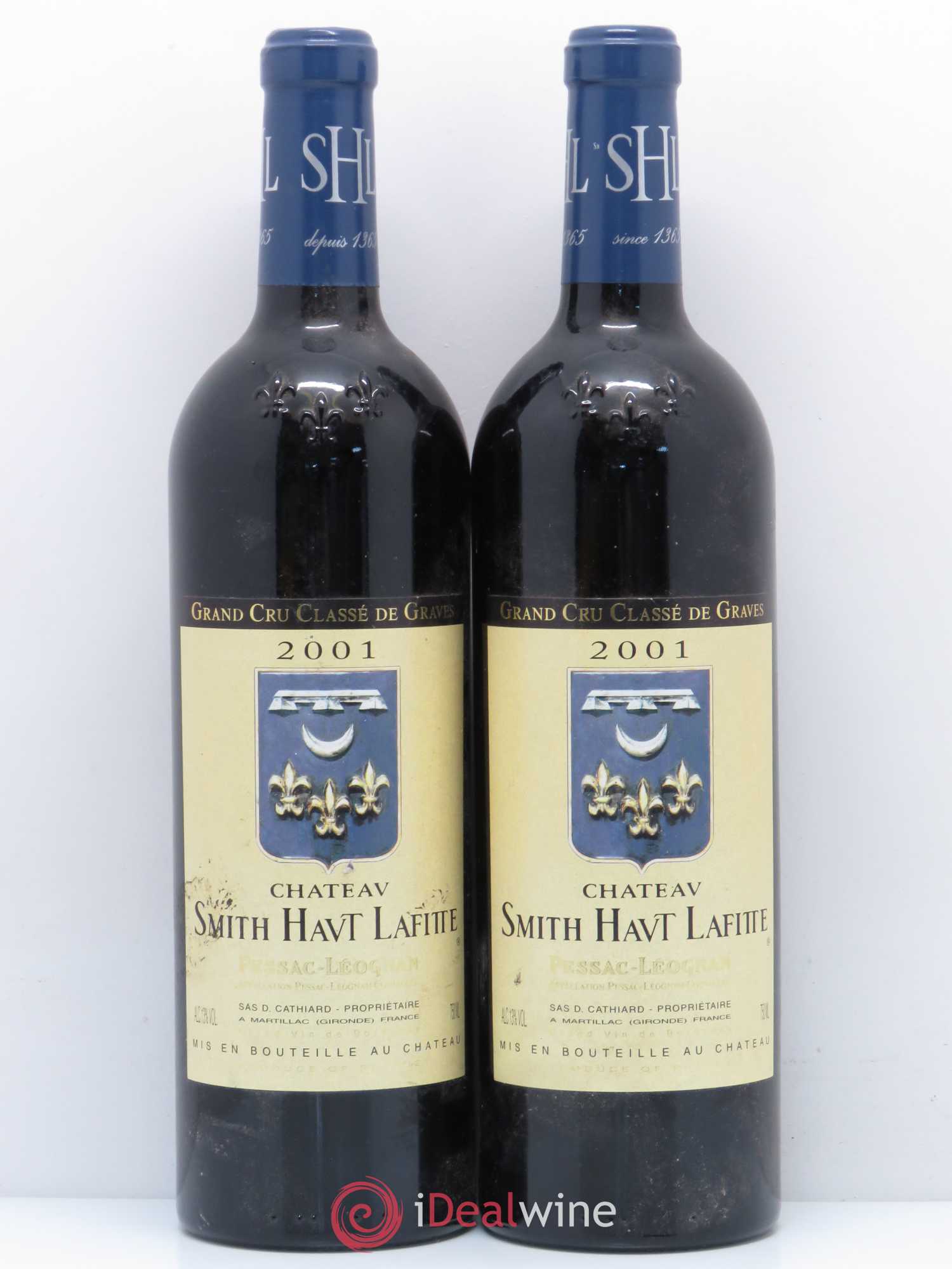 Château Smith Haut Lafitte Cru Classé de Graves 2001 - Lot de 2 bouteilles - 0