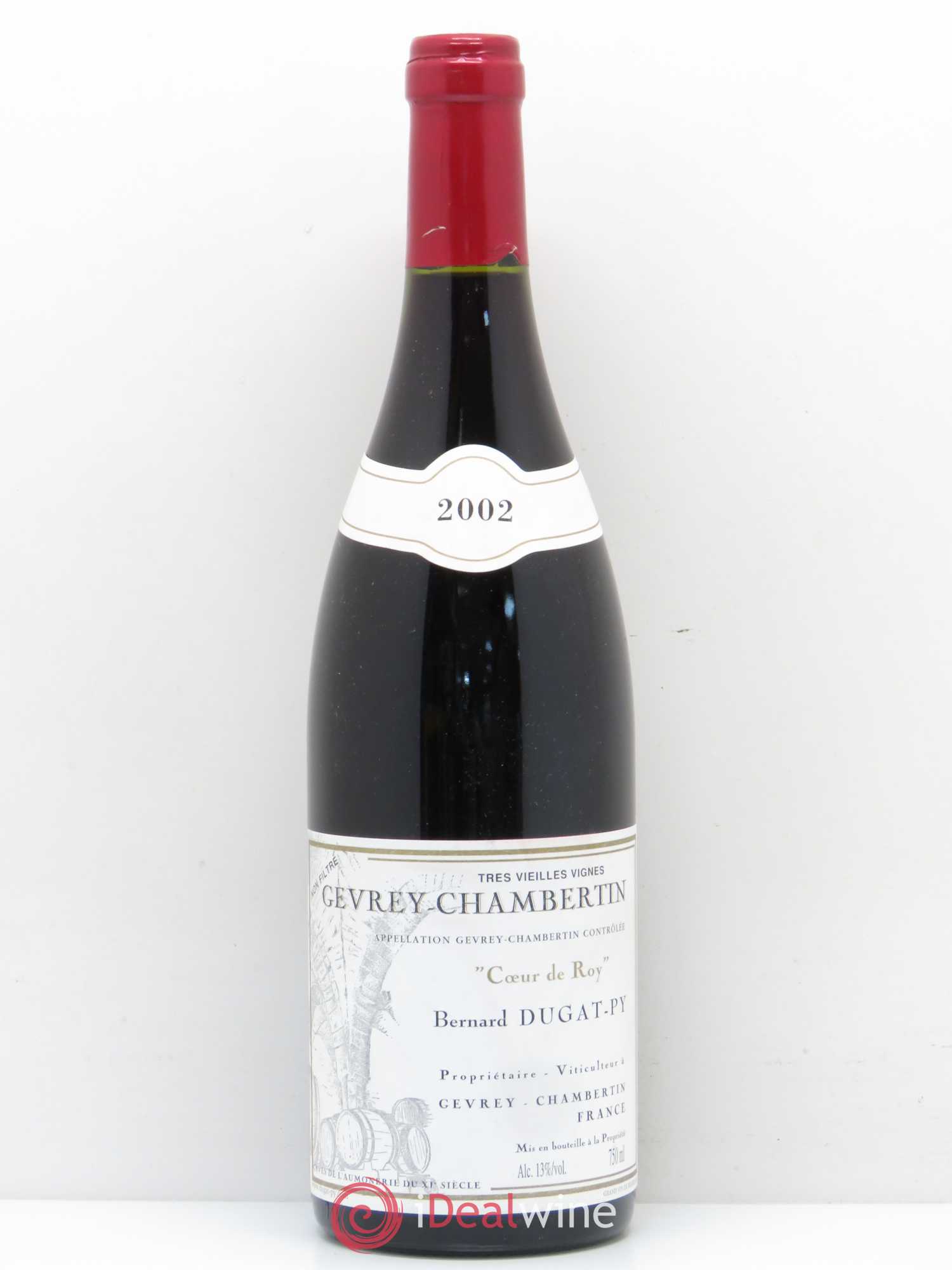 Gevrey-Chambertin Coeur de Roy Très Vieilles Vignes Dugat-Py 2002 - Lot de 1 bouteille - 0
