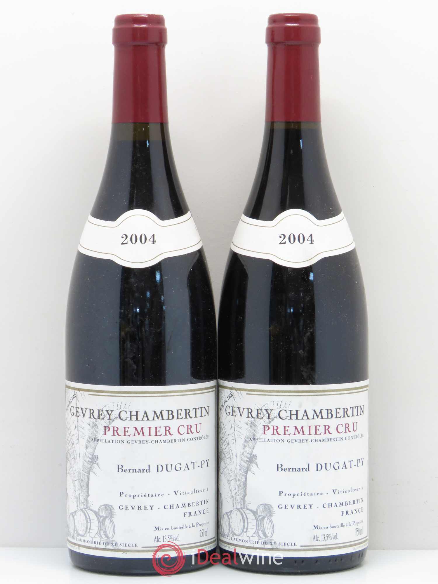Gevrey-Chambertin 1er Cru Dugat-Py 2004 - Lot de 2 bouteilles - 0
