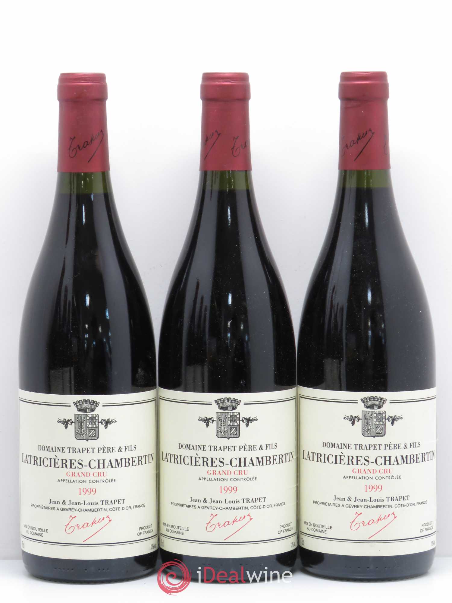 Latricières-Chambertin Grand Cru Domaine Trapet 1999 - Lot de 6 bouteilles - 1