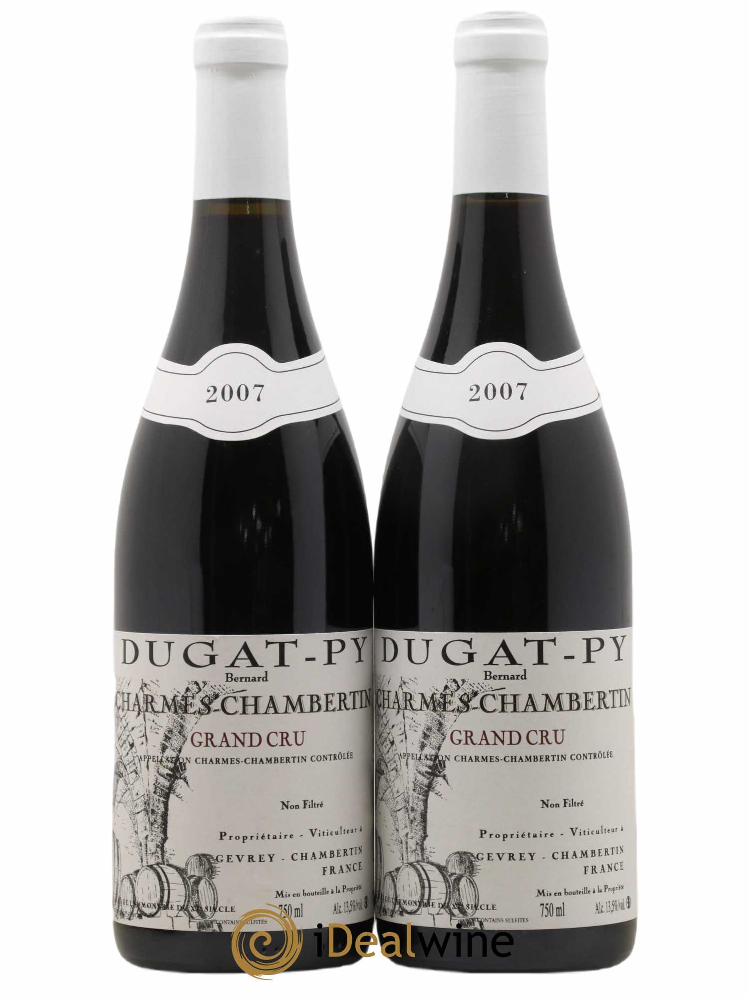Charmes-Chambertin Grand Cru Dugat-Py 2007 - Lot de 2 bouteilles - 0