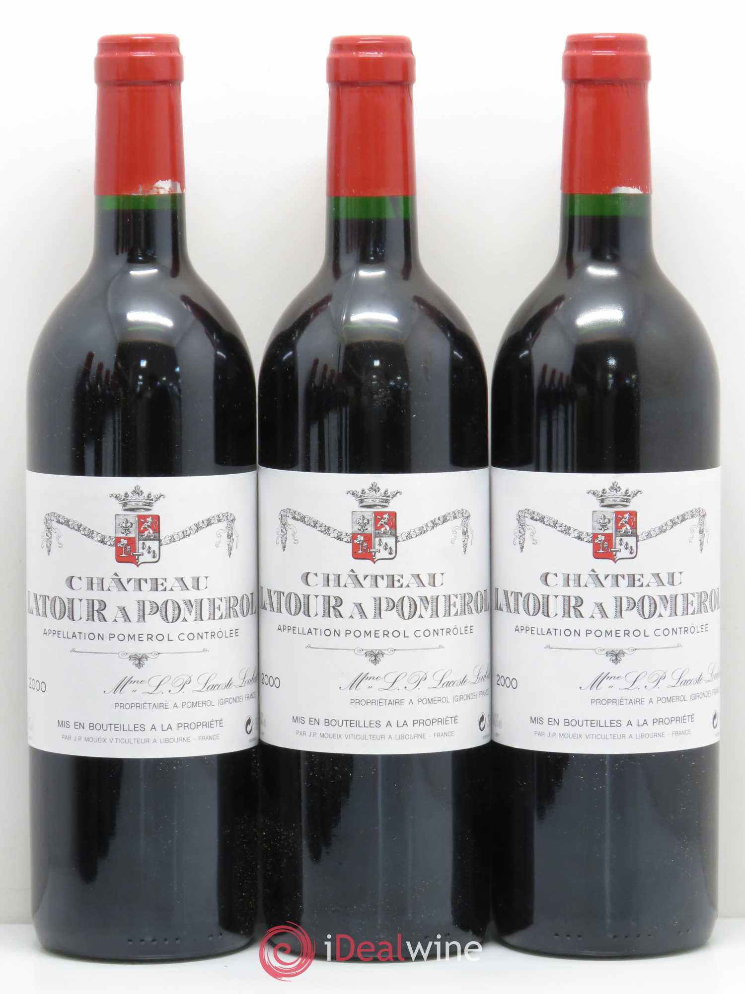 Château Latour à Pomerol 2000 - Lot de 8 bouteilles - 1