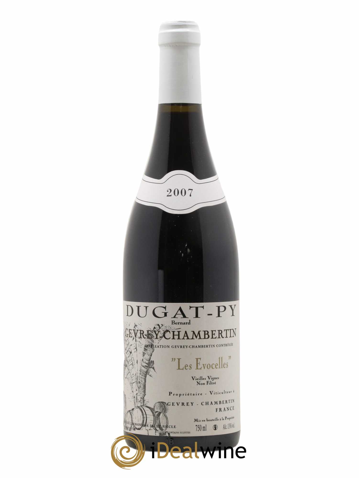 Gevrey-Chambertin Les Evocelles Vieilles Vignes Dugat-Py 2007 - Lot de 1 bouteille - 0