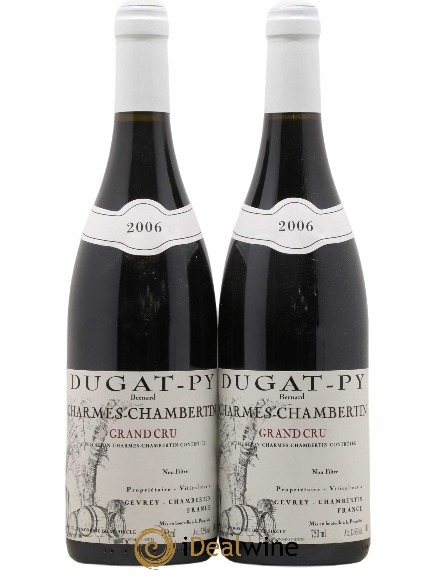 Charmes-Chambertin Grand Cru Dugat-Py 2006 - Lot de 2 bouteilles - 0