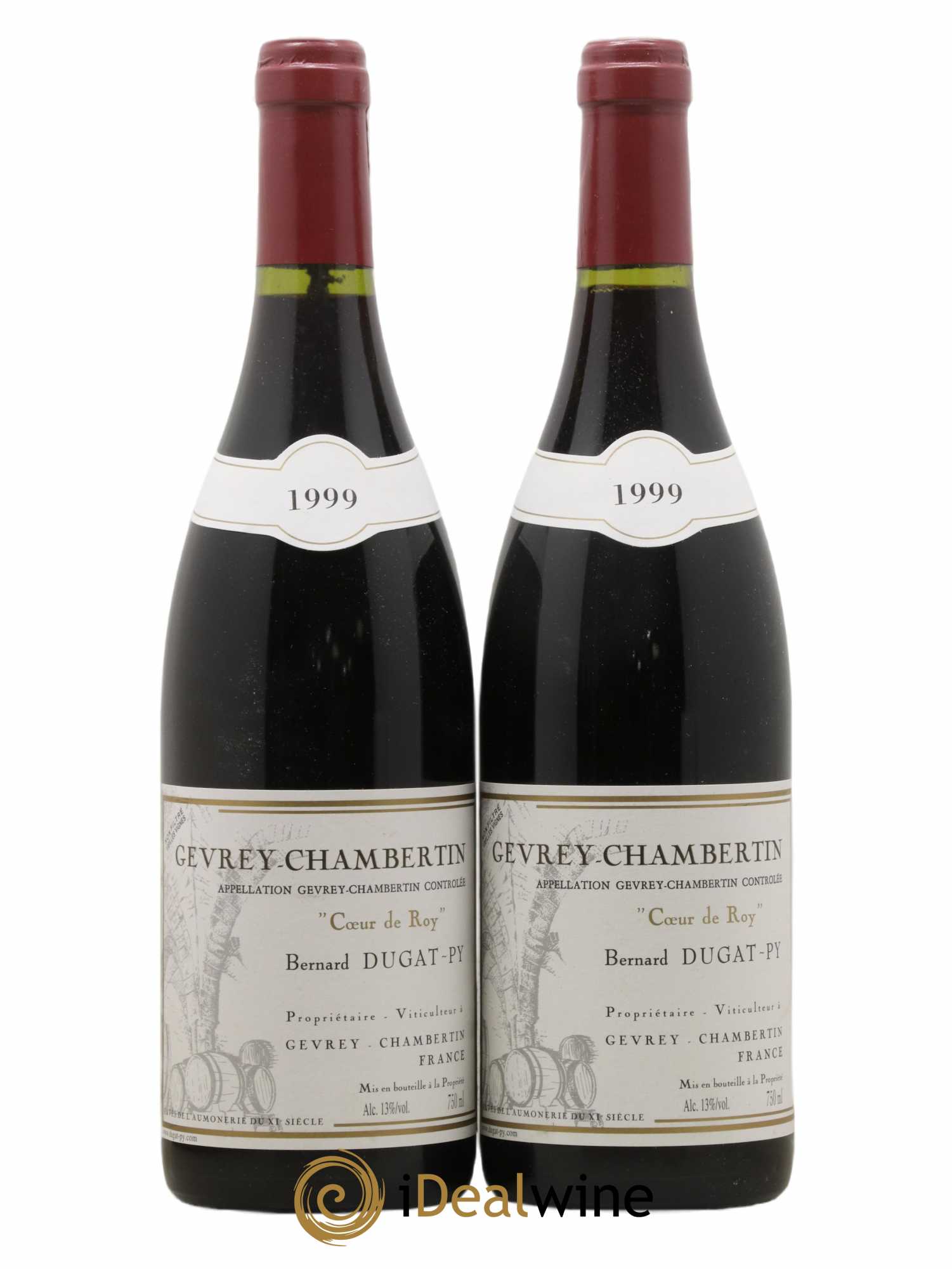 Gevrey-Chambertin Coeur de Roy Très Vieilles Vignes Dugat-Py 1999 - Lot de 2 bouteilles - 0