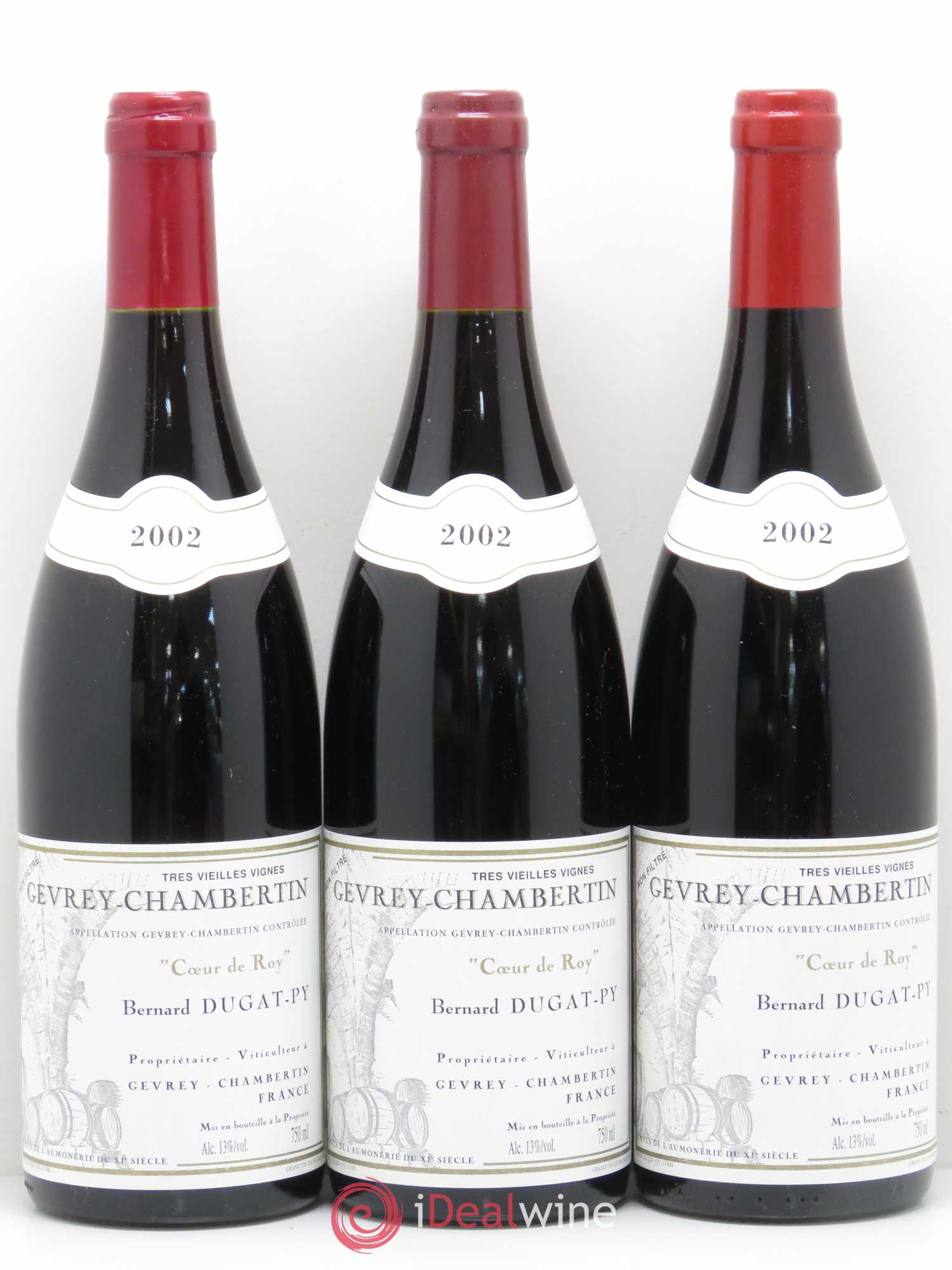 Gevrey-Chambertin Coeur de Roy Très Vieilles Vignes Dugat-Py Très Vieilles Vignes 2002 - Posten von 6 Flaschen - 2