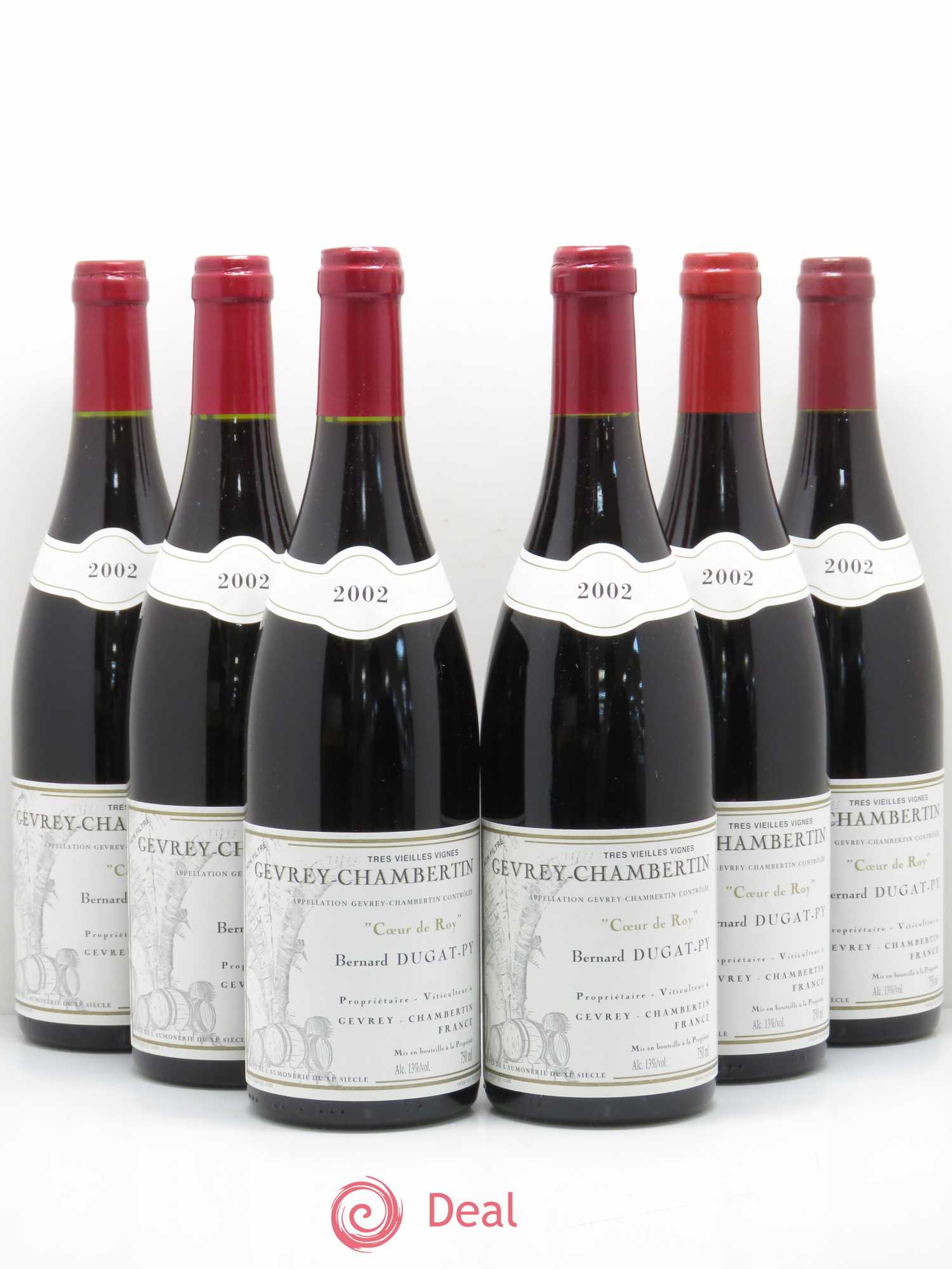 Gevrey-Chambertin Coeur de Roy Très Vieilles Vignes Dugat-Py Très Vieilles Vignes 2002 - Posten von 6 Flaschen - 0