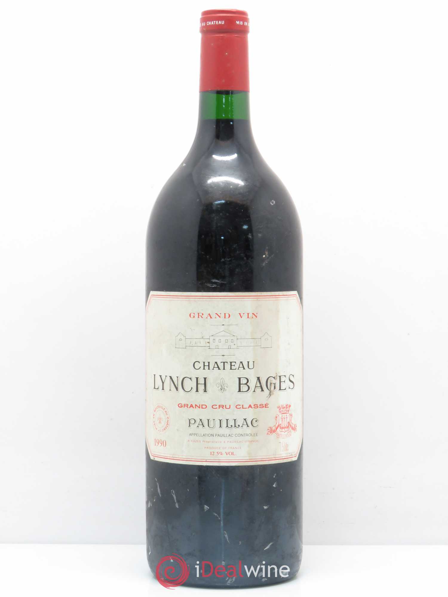 Château Lynch Bages 5ème Grand Cru Classé 1990 - Lotto di 1 magnum - 0