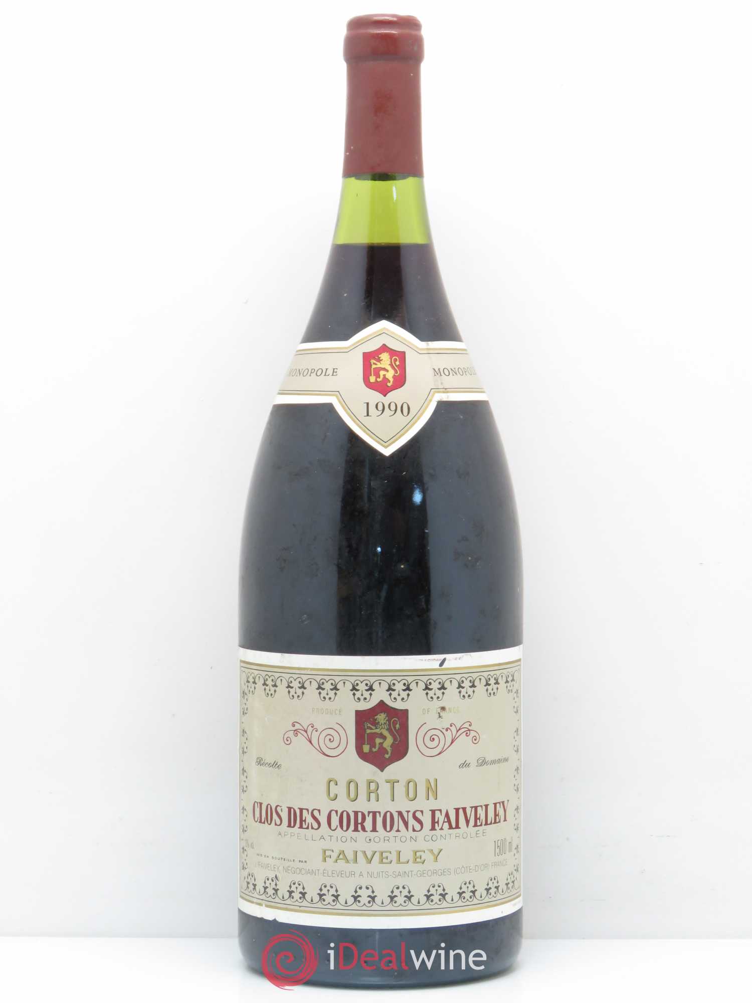 Corton Grand Cru Clos des Cortons Faiveley 1990 - Lot de 1 magnum - 0