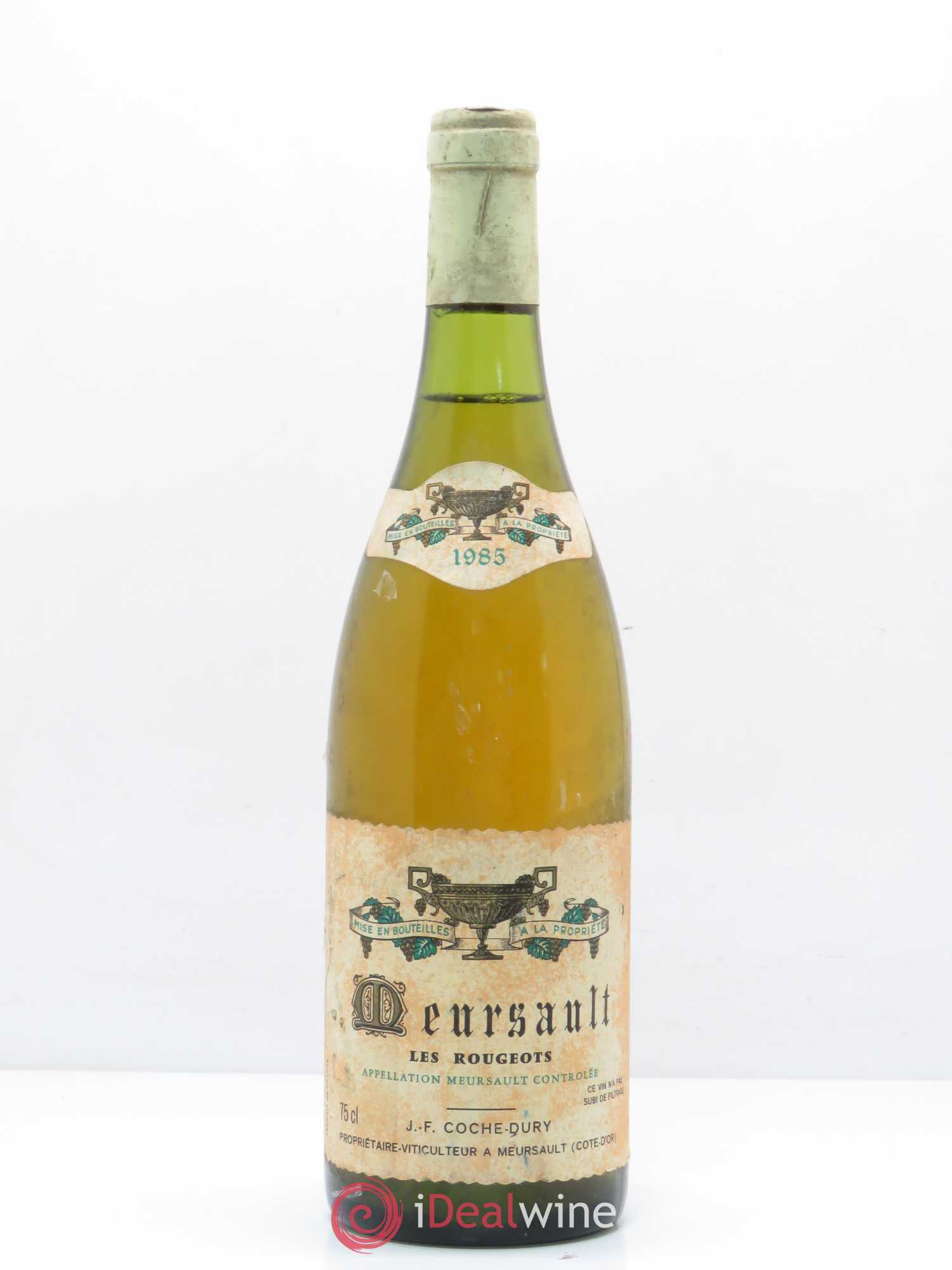 Meursault Les Rougeots Coche Dury (Domaine) 1985 - Lot de 1 bouteille - 0