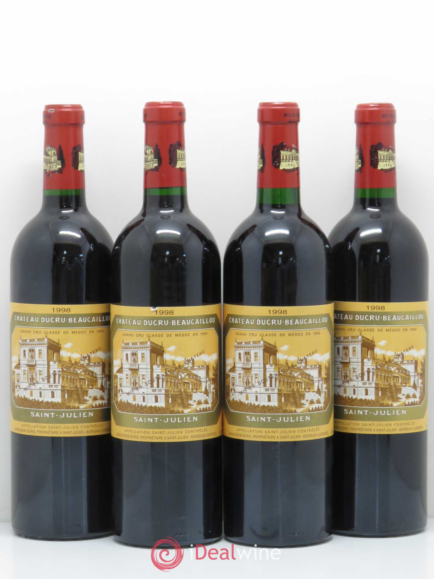 Château Ducru Beaucaillou 2ème Grand Cru Classé 1998 - Lot de 4 bouteilles - 0