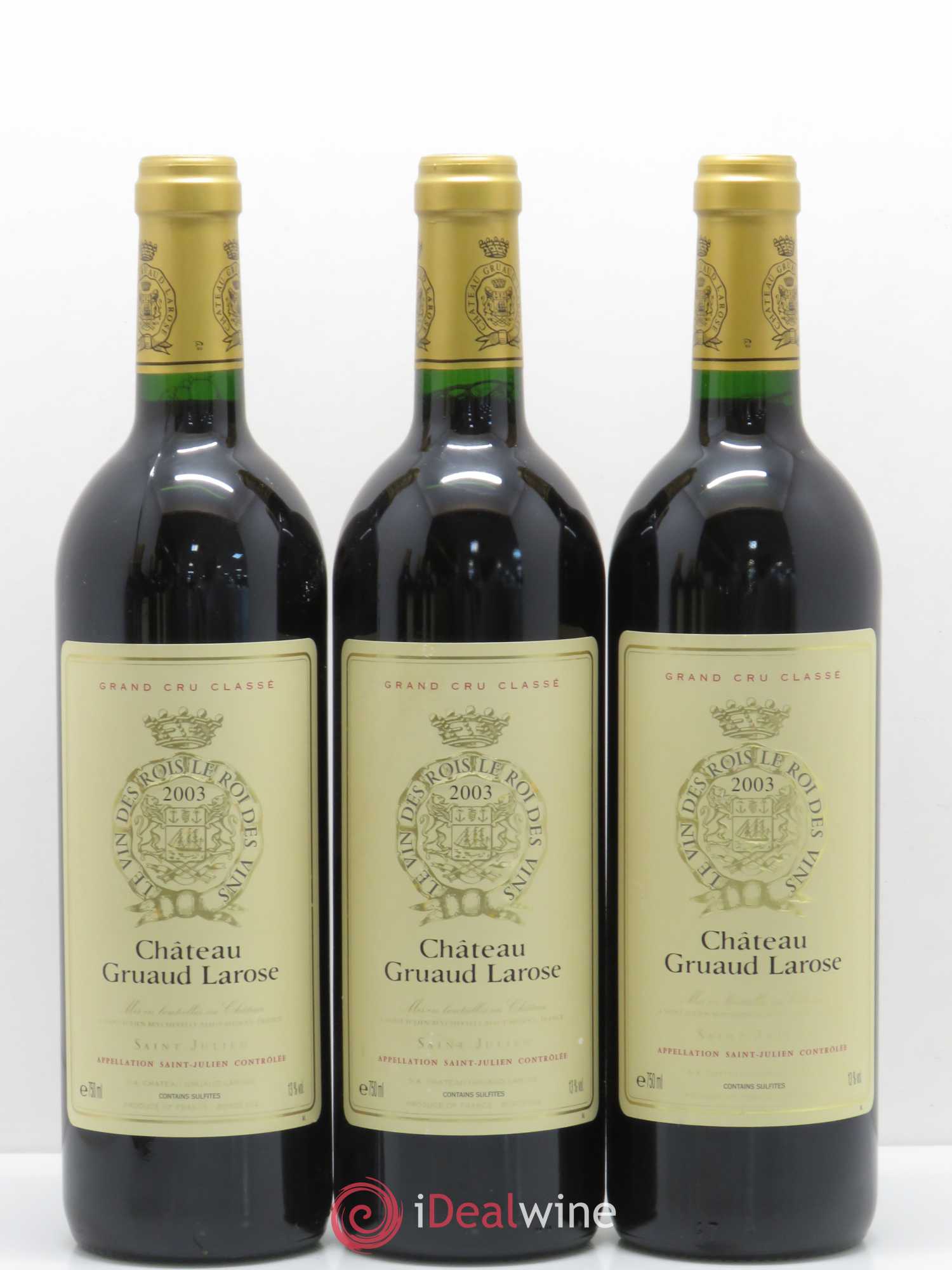 Château Gruaud Larose 2ème Grand Cru Classé 2003 - Lot de 8 bouteilles - 1