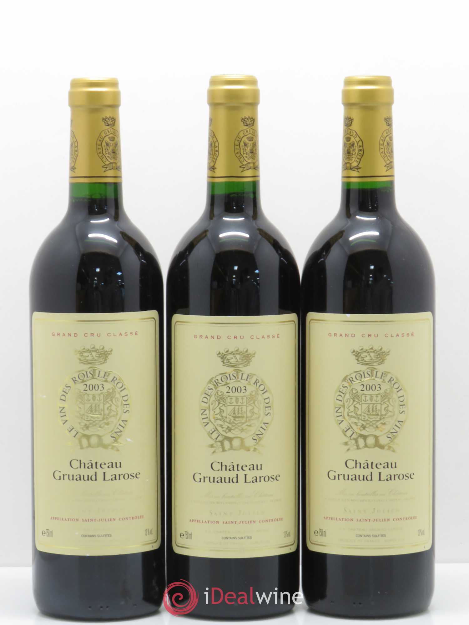 Château Gruaud Larose 2ème Grand Cru Classé 2003 - Lot de 8 bouteilles - 2