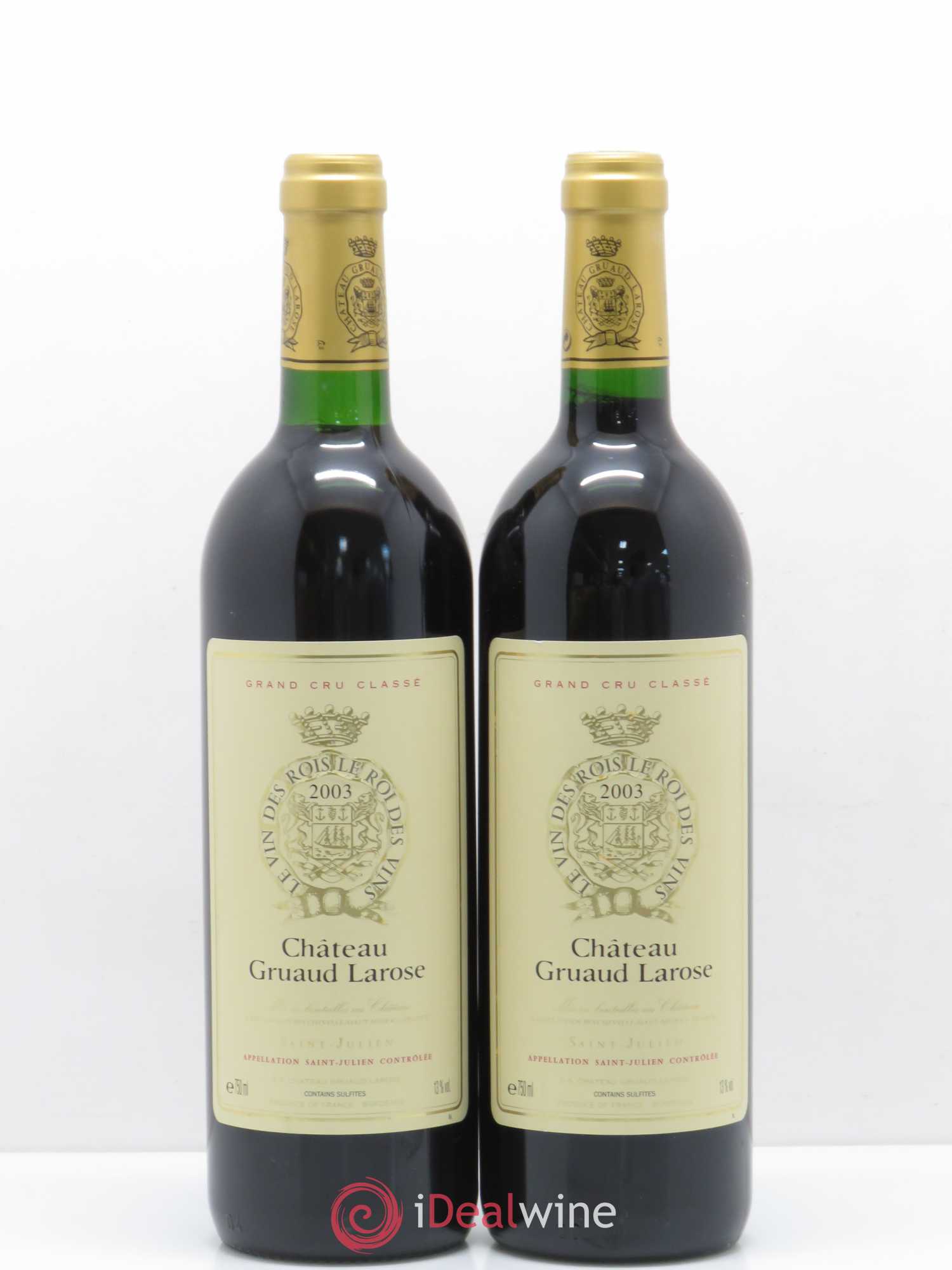 Château Gruaud Larose 2ème Grand Cru Classé 2003 - Lot de 8 bouteilles - 3
