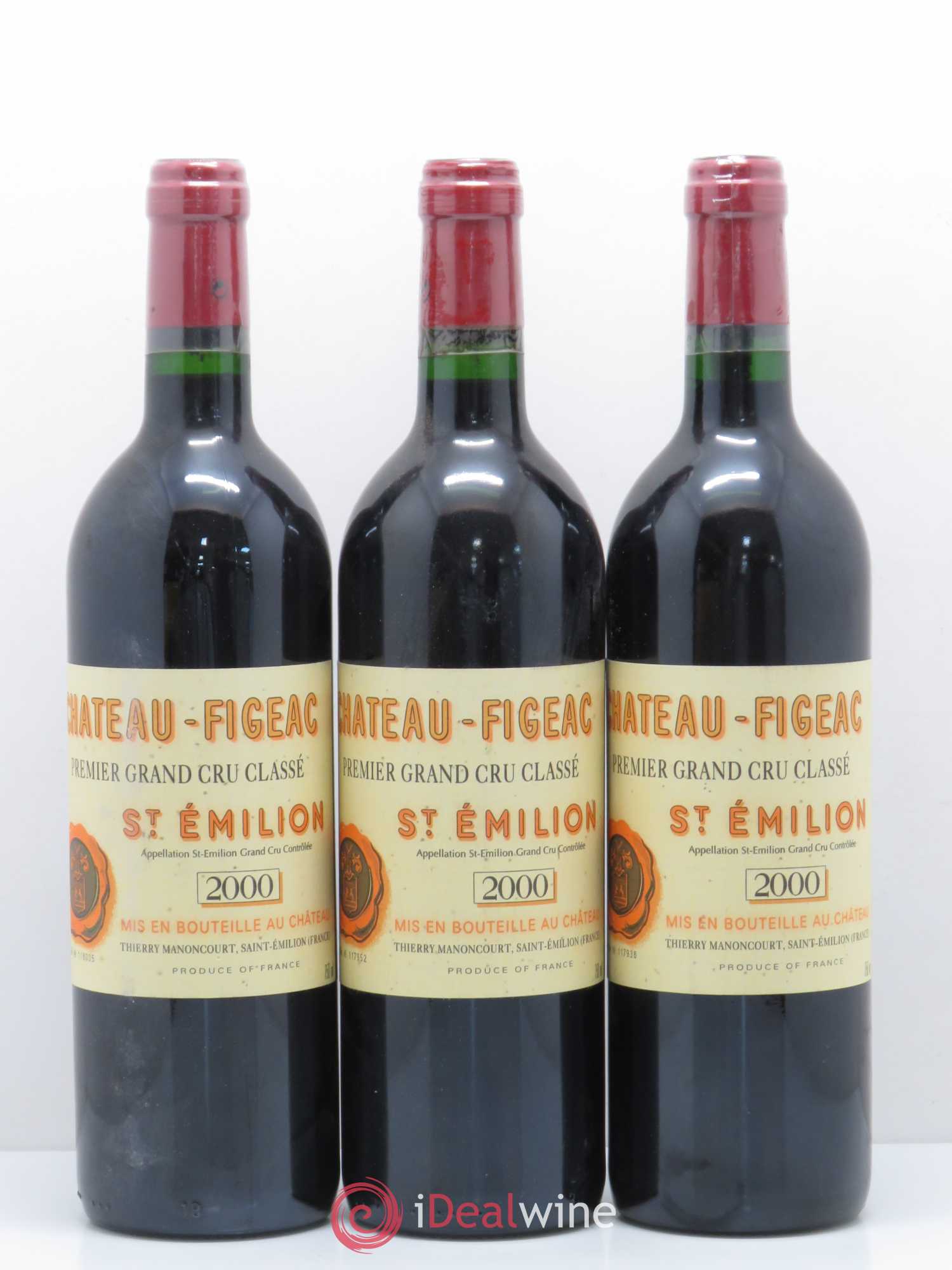 Château Figeac 1er Grand Cru Classé A 2000 - Lot de 12 bouteilles - 2