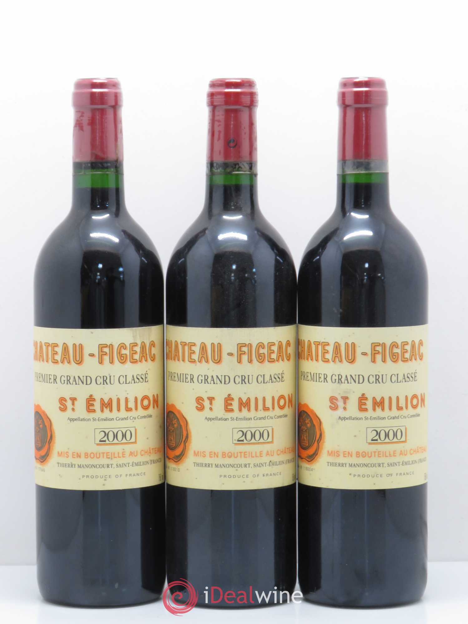 Château Figeac 1er Grand Cru Classé A 2000 - Lot de 12 bouteilles - 3