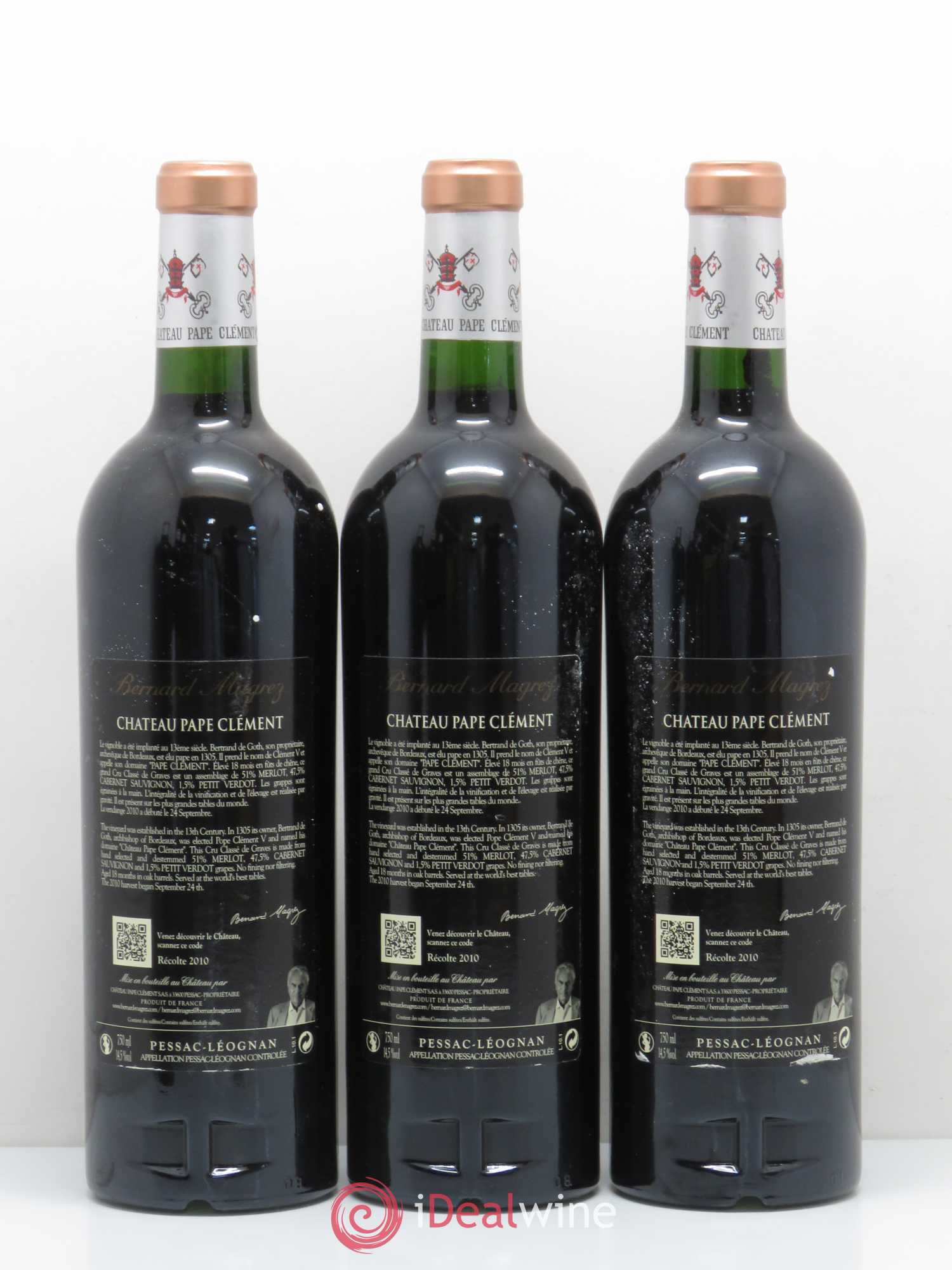 Château Pape Clément Cru Classé de Graves 2010 - Lot de 6 bouteilles - 2