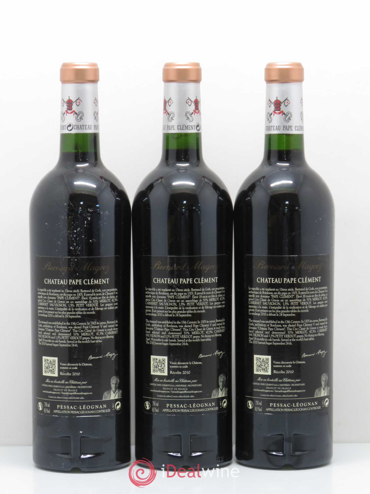 Château Pape Clément Cru Classé de Graves 2010 - Lot de 6 bouteilles - 4