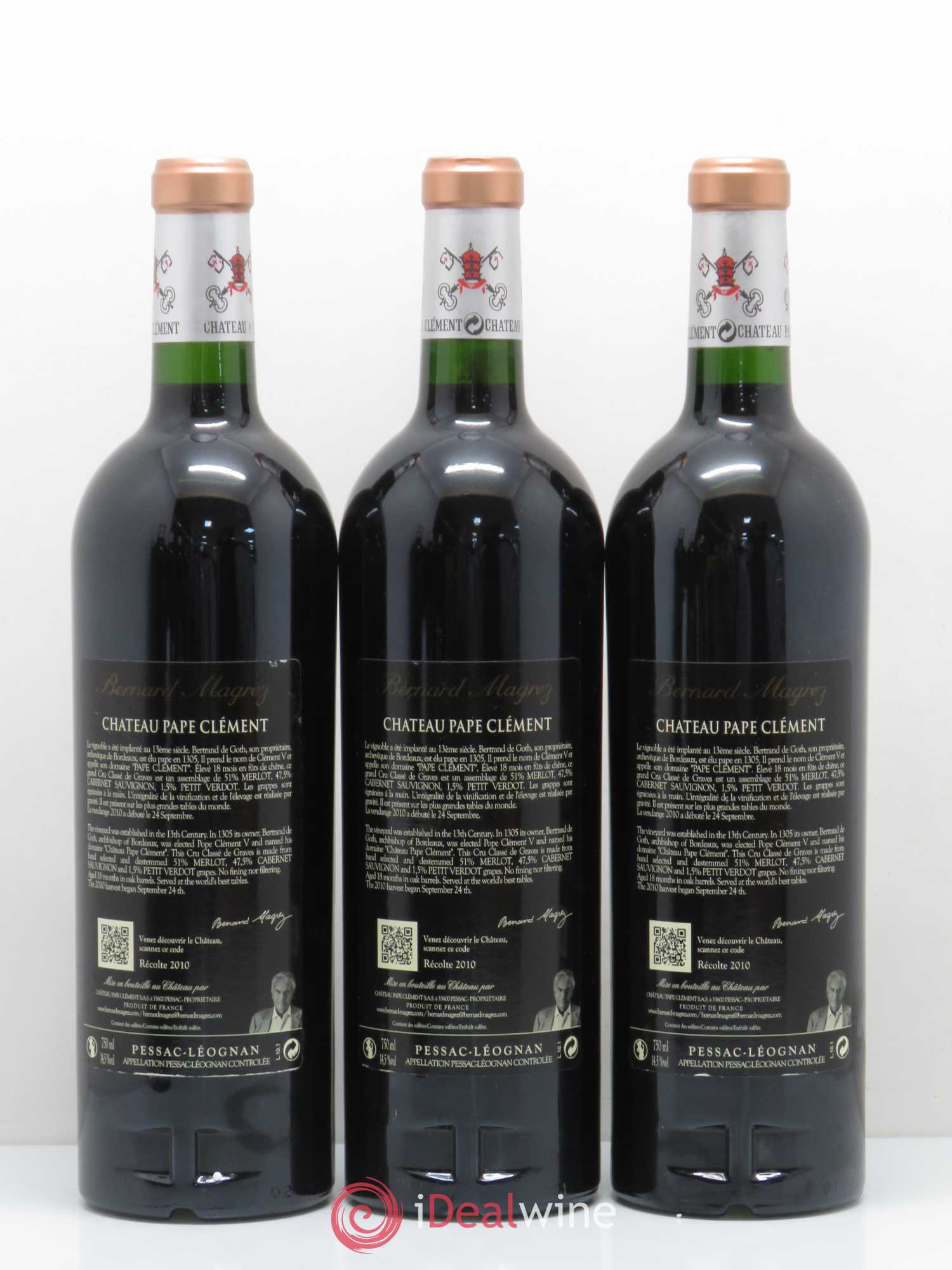 Château Pape Clément Cru Classé de Graves 2010 - Lot de 6 bouteilles - 2