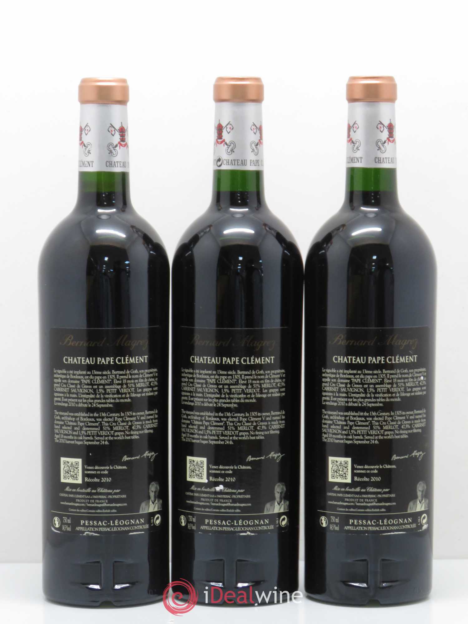 Château Pape Clément Cru Classé de Graves 2010 - Lot de 6 bouteilles - 4