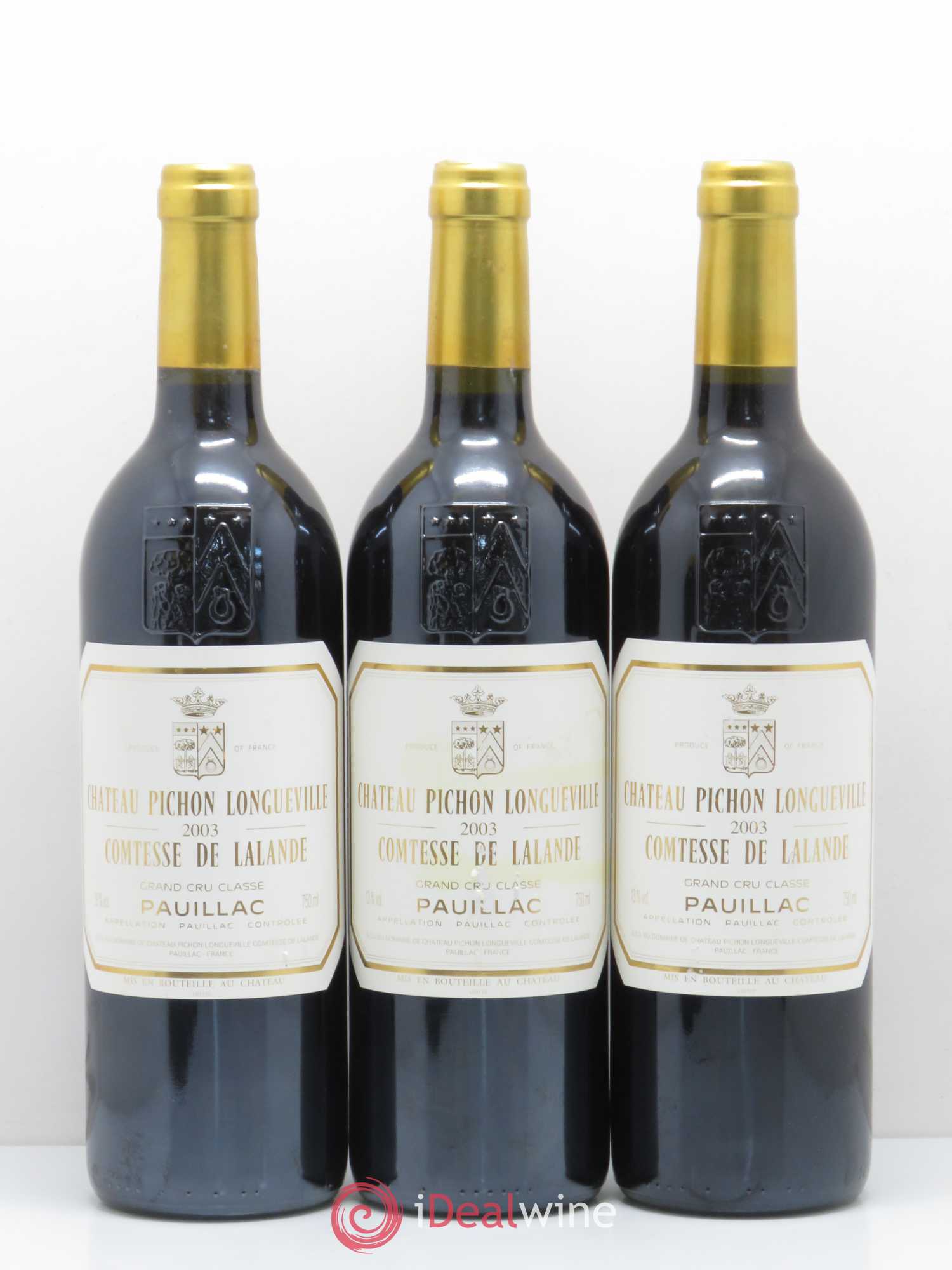 Château Pichon Longueville Comtesse de Lalande 2ème Grand Cru Classé 2003 - Lot de 6 bouteilles - 1