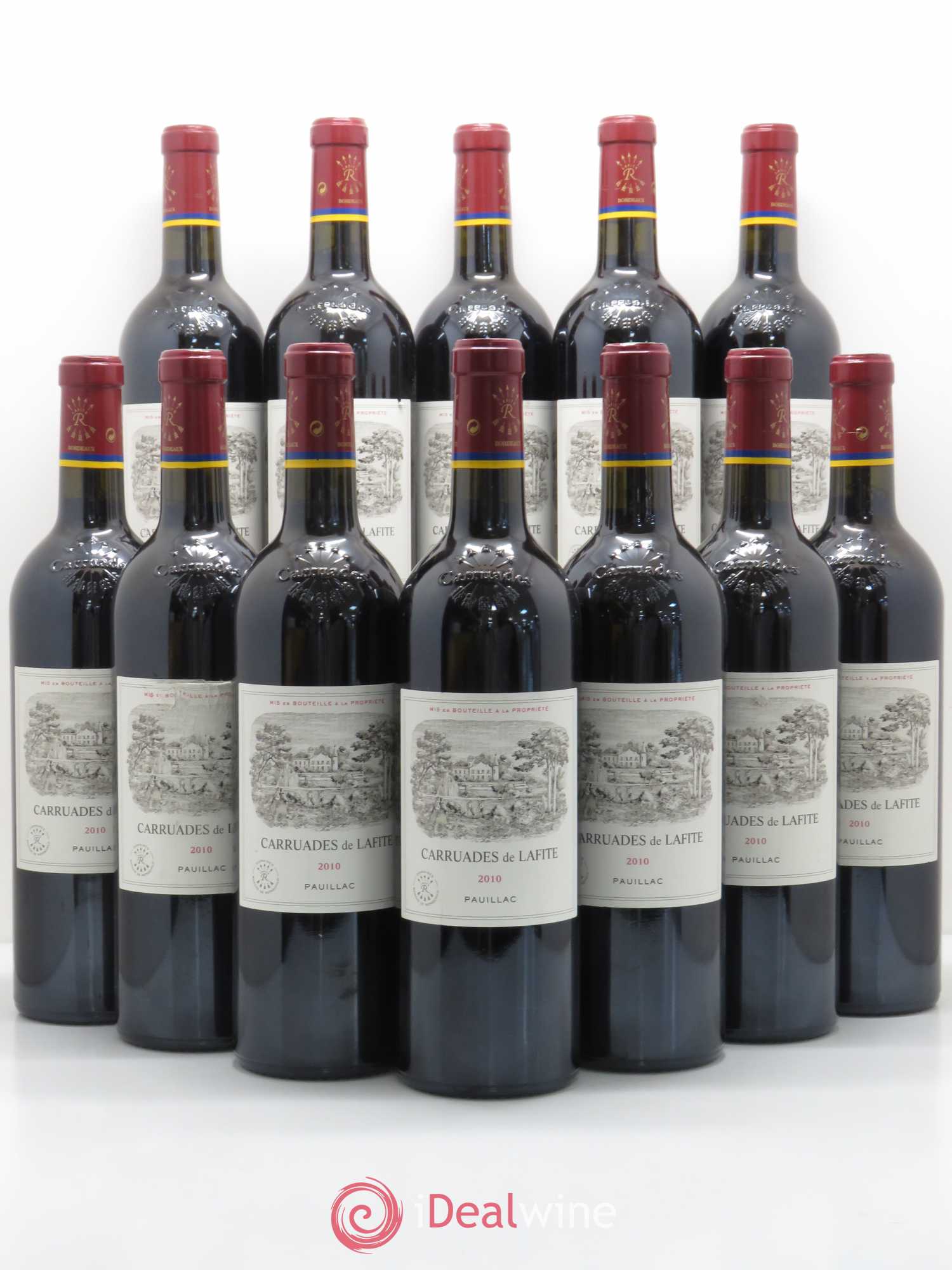 Carruades de Lafite Rothschild Second Vin 2010 - Lot de 12 bouteilles - 0