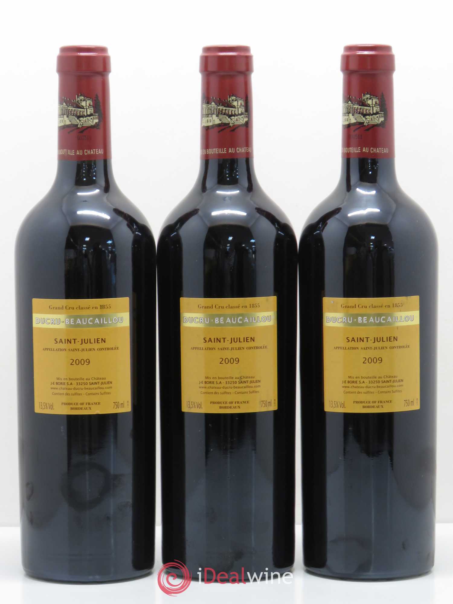 Château Ducru Beaucaillou 2ème Grand Cru Classé 2009 - Lot de 3 bouteilles - 1