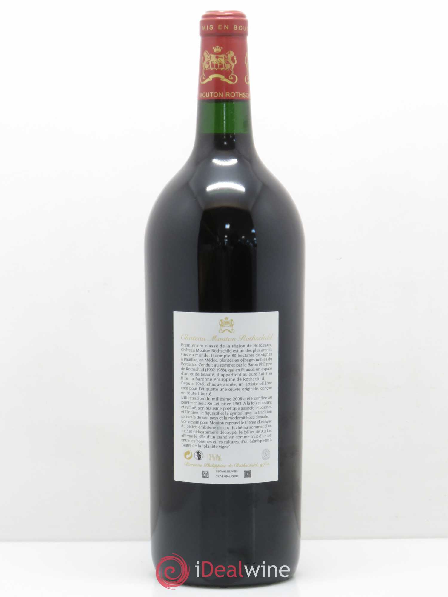 Château Mouton Rothschild 1er Grand Cru Classé 2008 - Lot de 1 magnum - 1